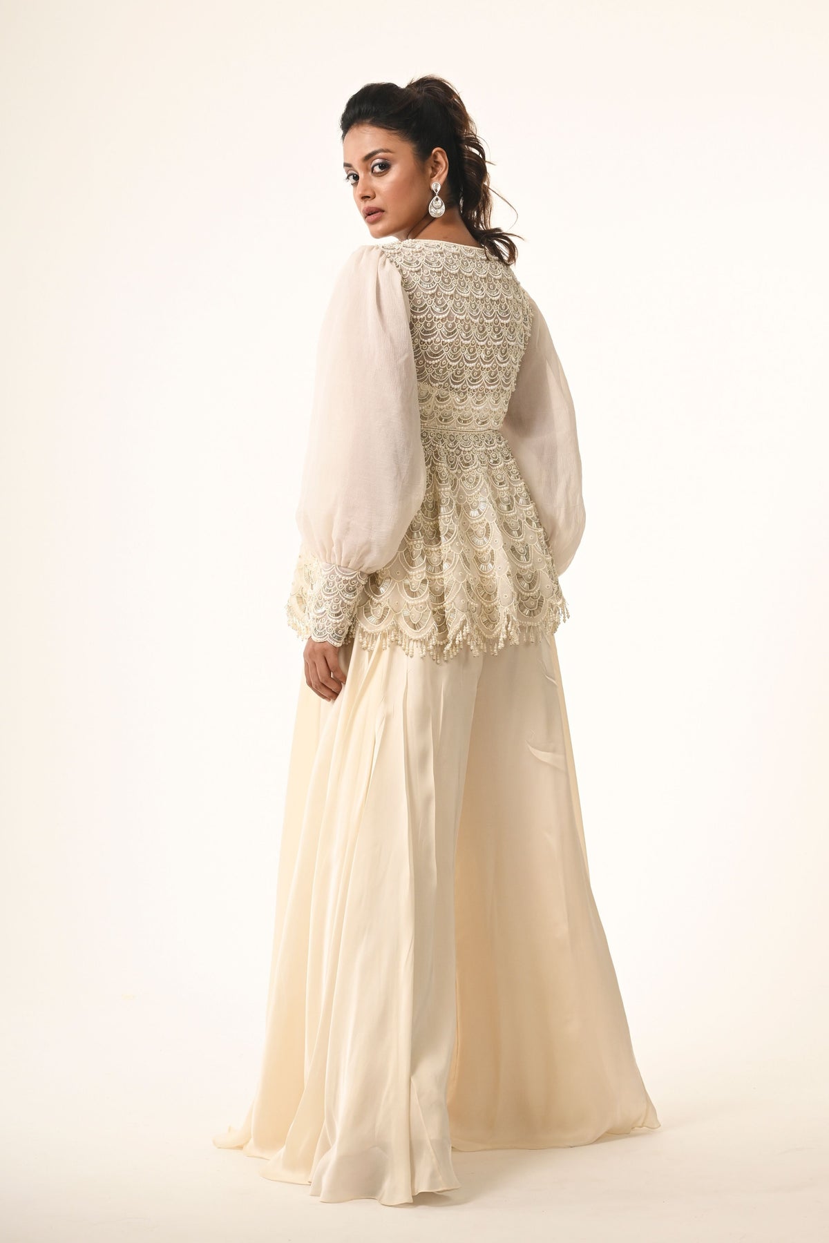 Scallop Grace Sharara Set
