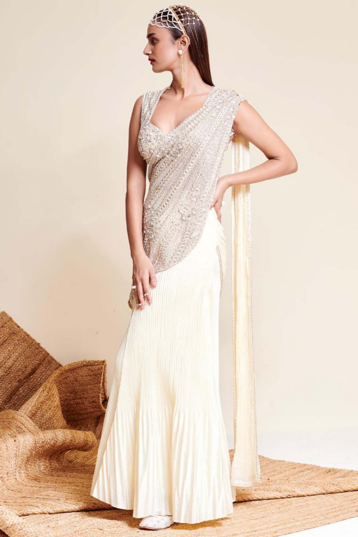 Ivory Drape Set