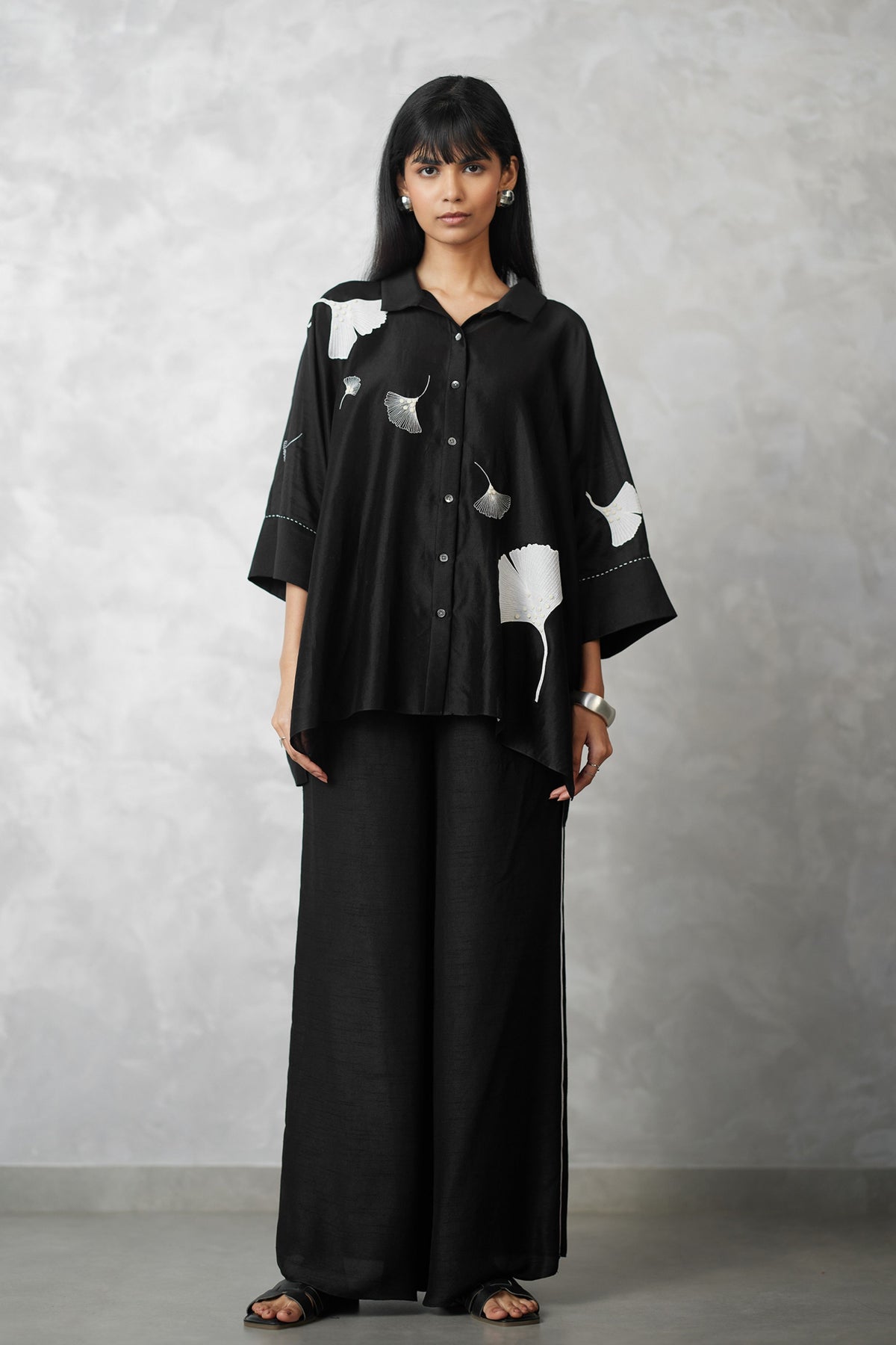 Black Ginkgo Co-ord Set