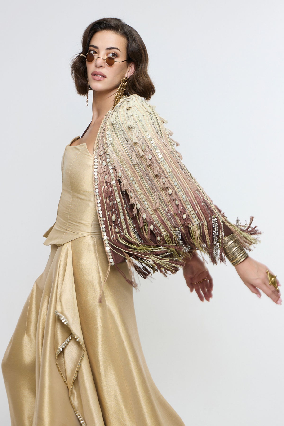 Zeenat Fringe Jacket