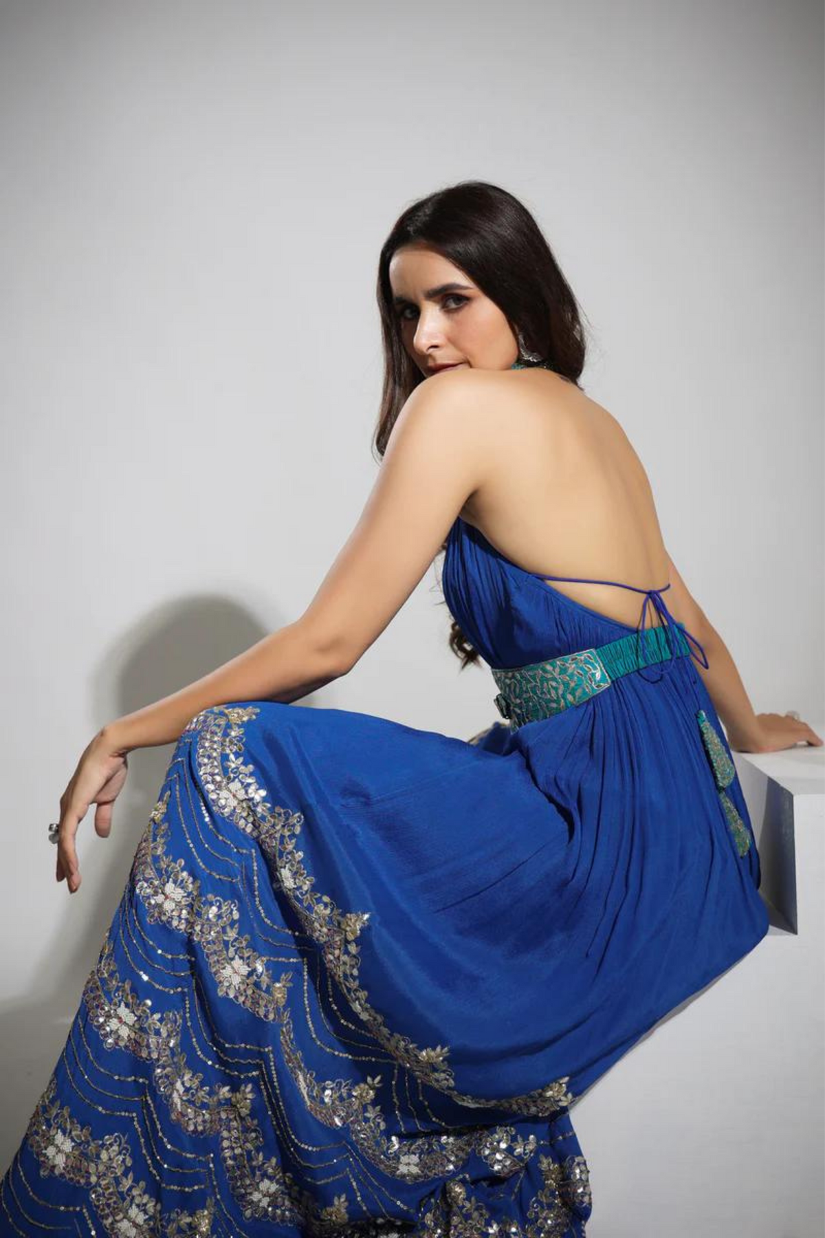 Cobalt Blue Jumpsuit Set