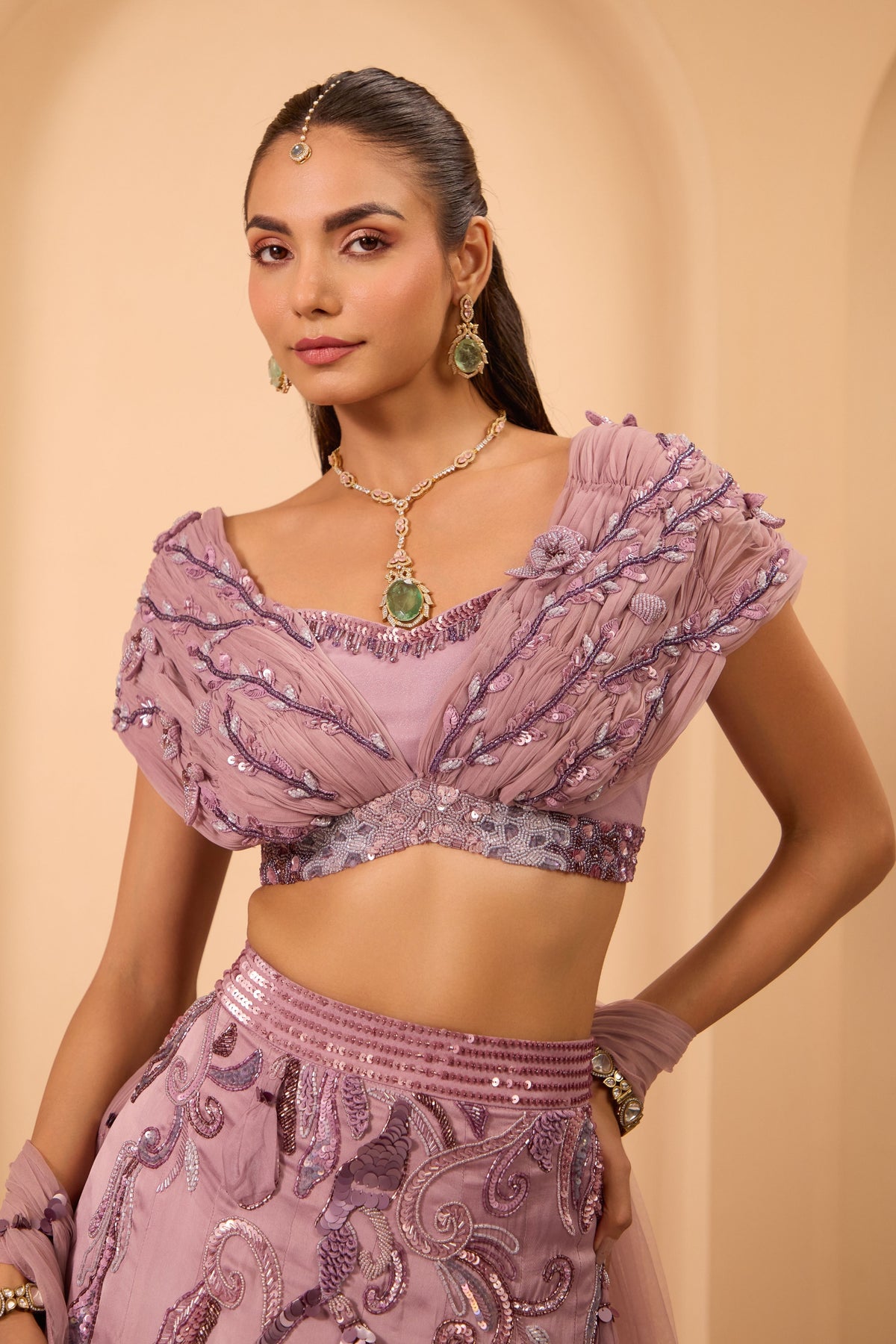 Lilac Lehenga Set