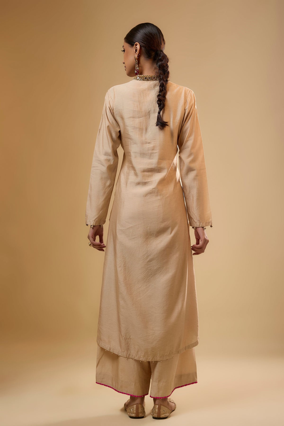 Ivory Applique Kurta Set