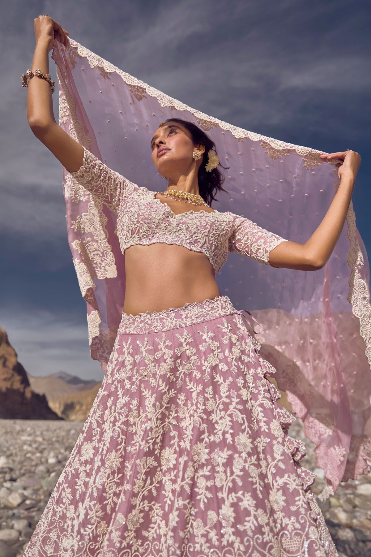 Amethyst Mauve Lehenga Set