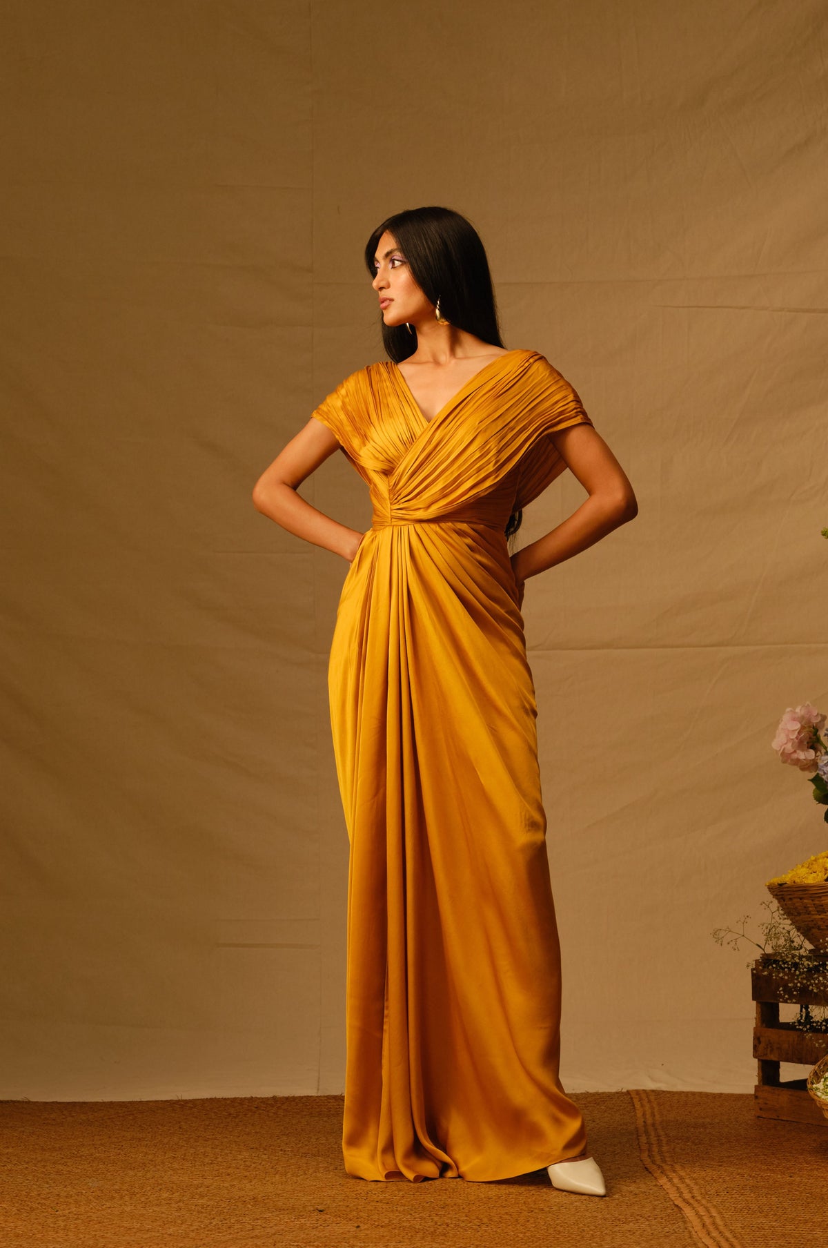 Golden Glow Dress