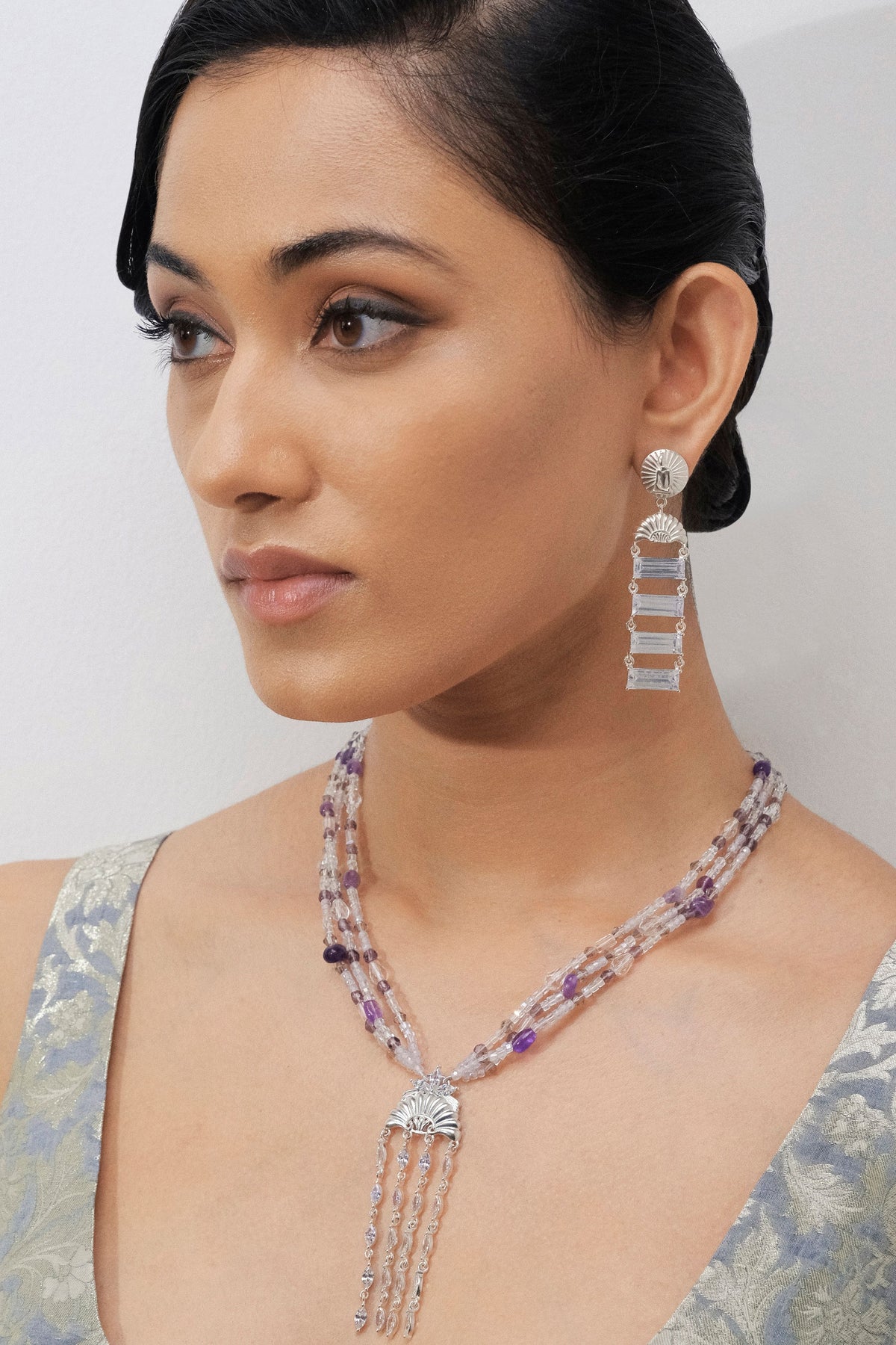 White Marine Treasure Necklace