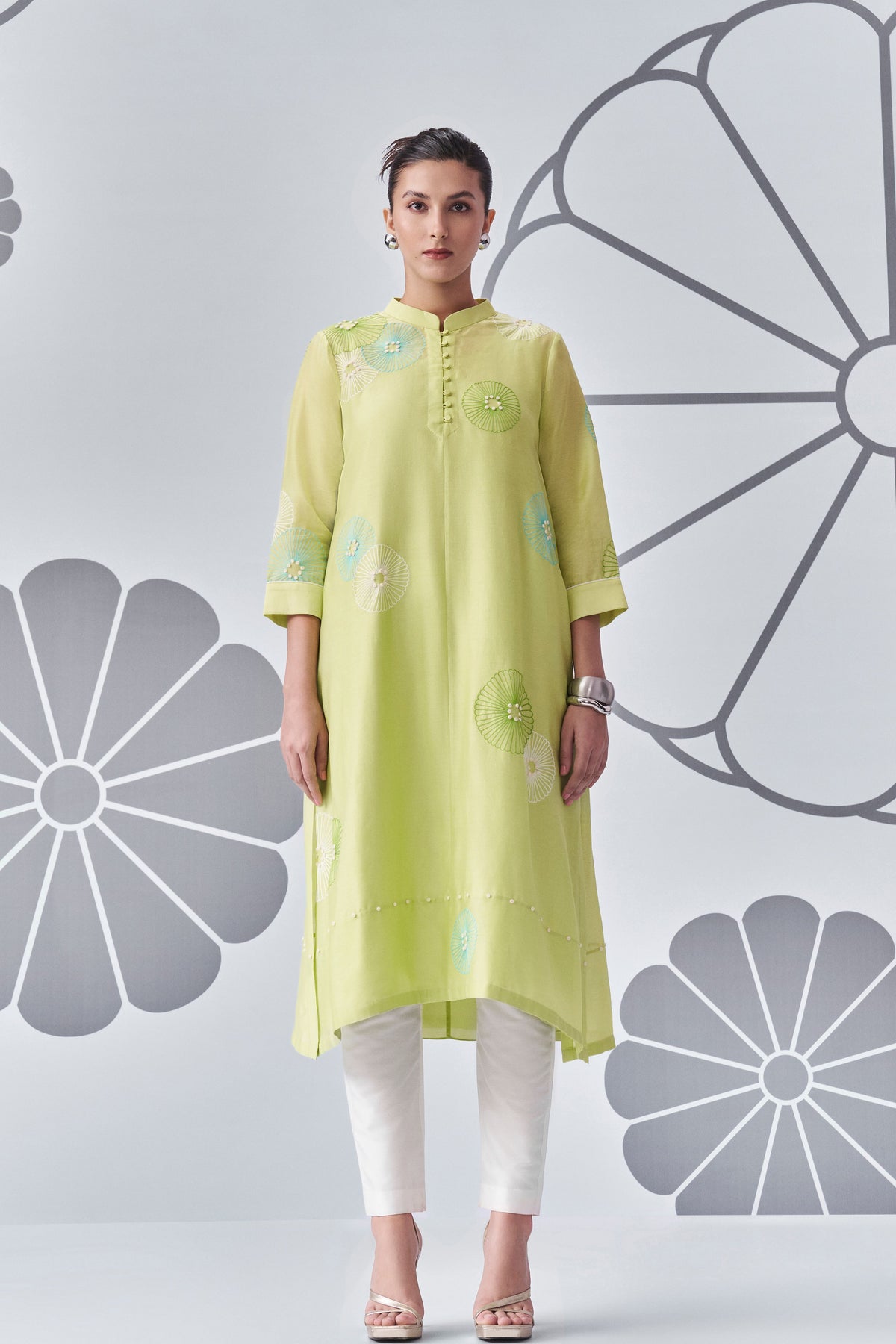 Lime Green Kurta Set