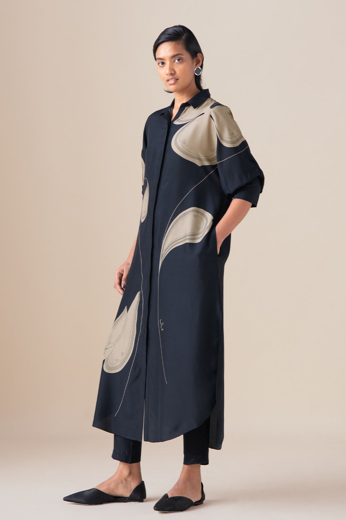 Black Kaia Tunic Set