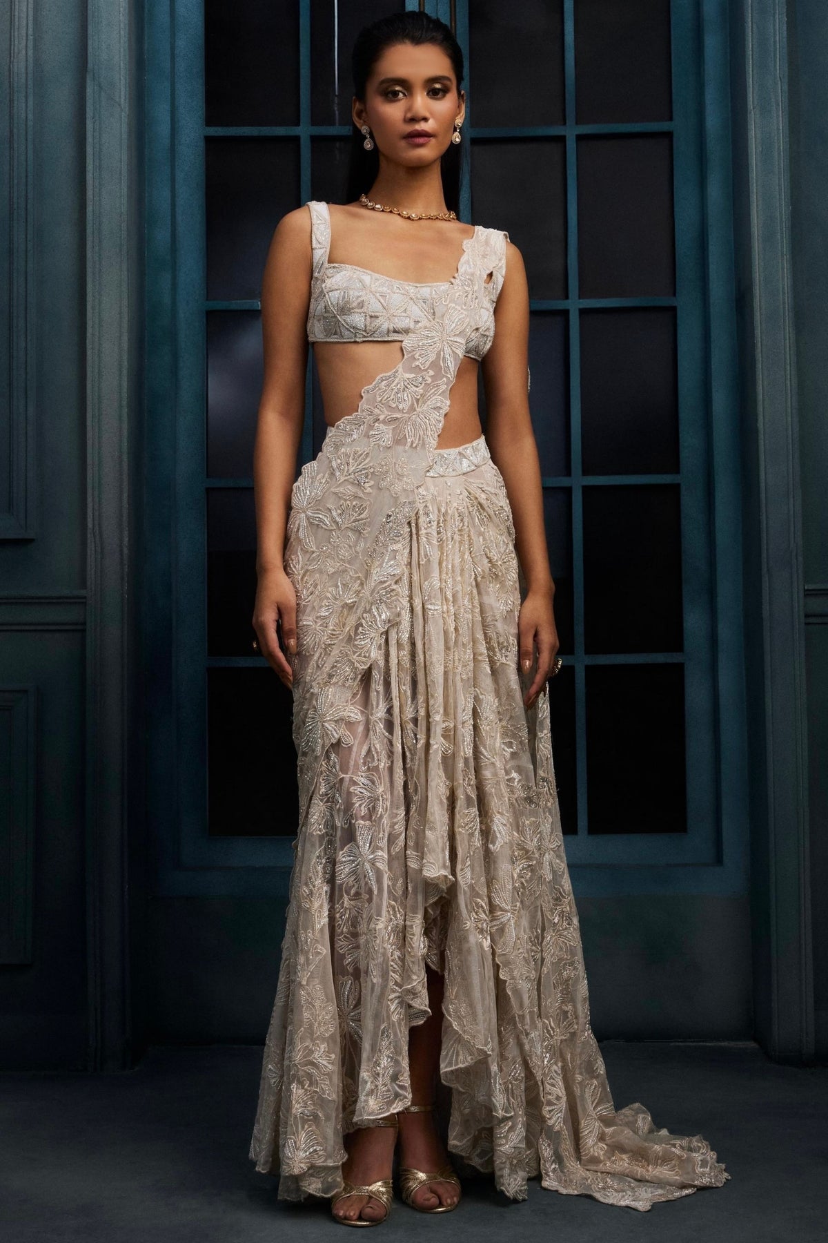 Constella Draped Saree Set
