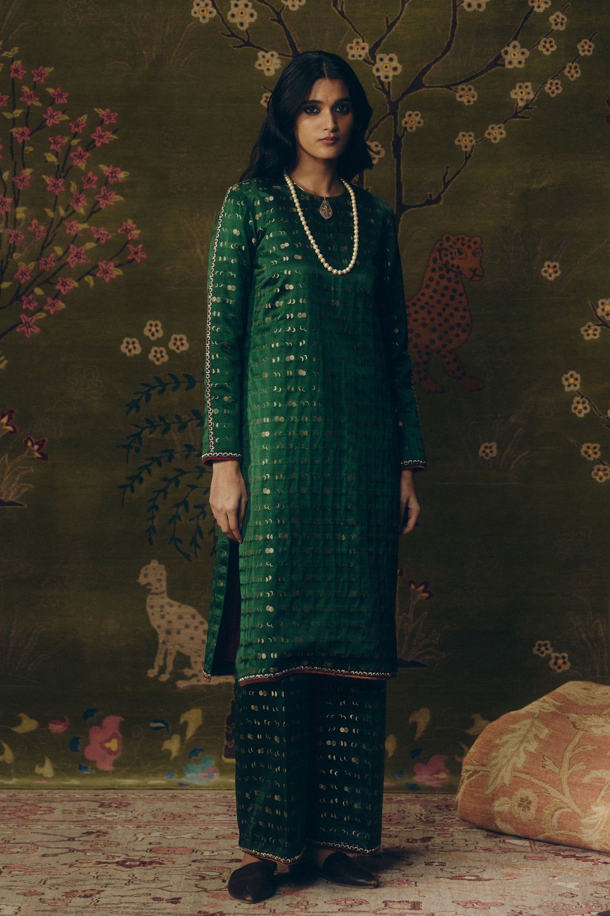 Moon Olive Kurta Set