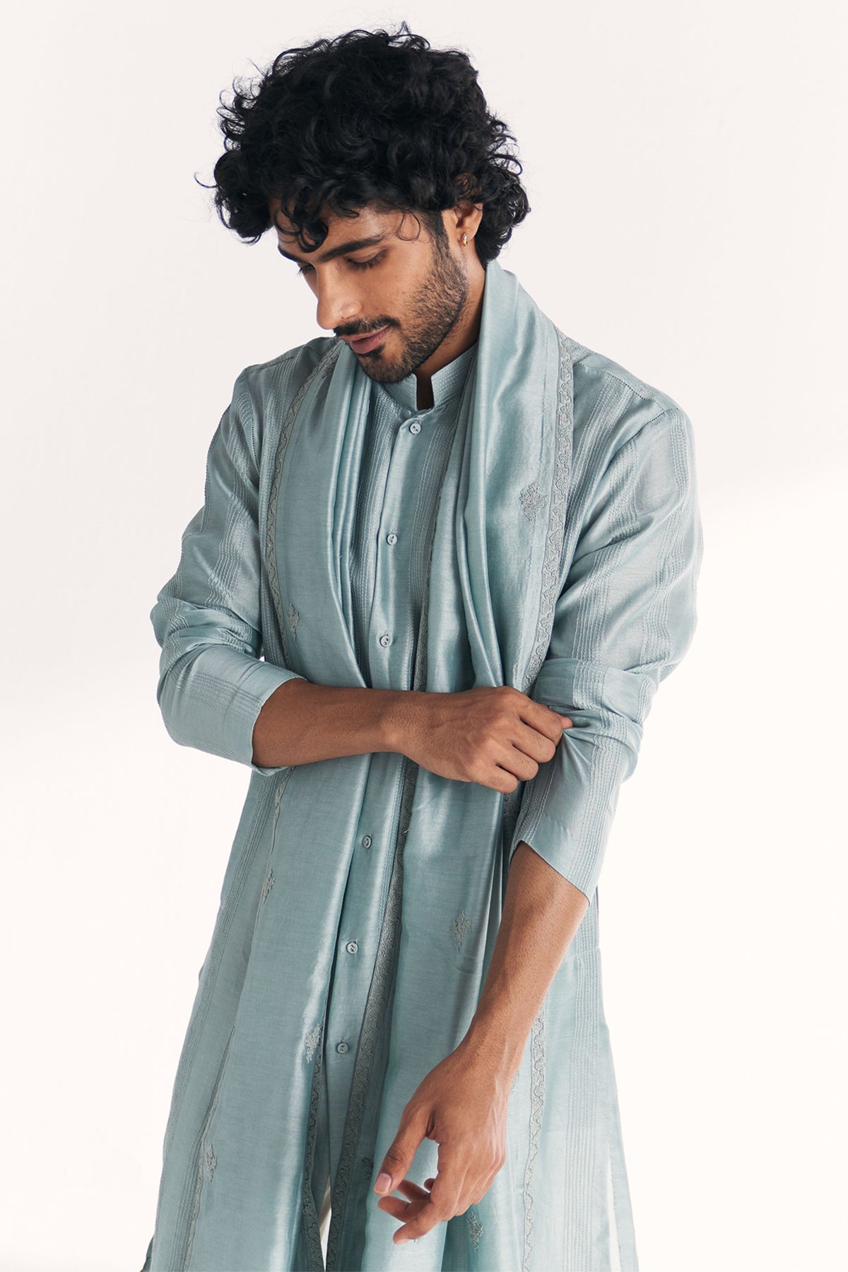 Khyal Blue Kurta Set