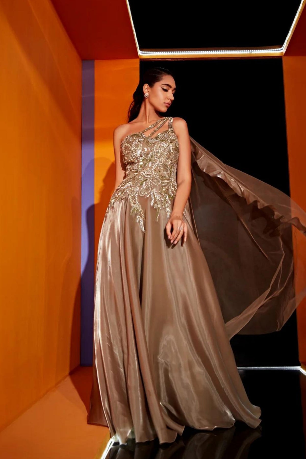Paris Dusty Grey Gown