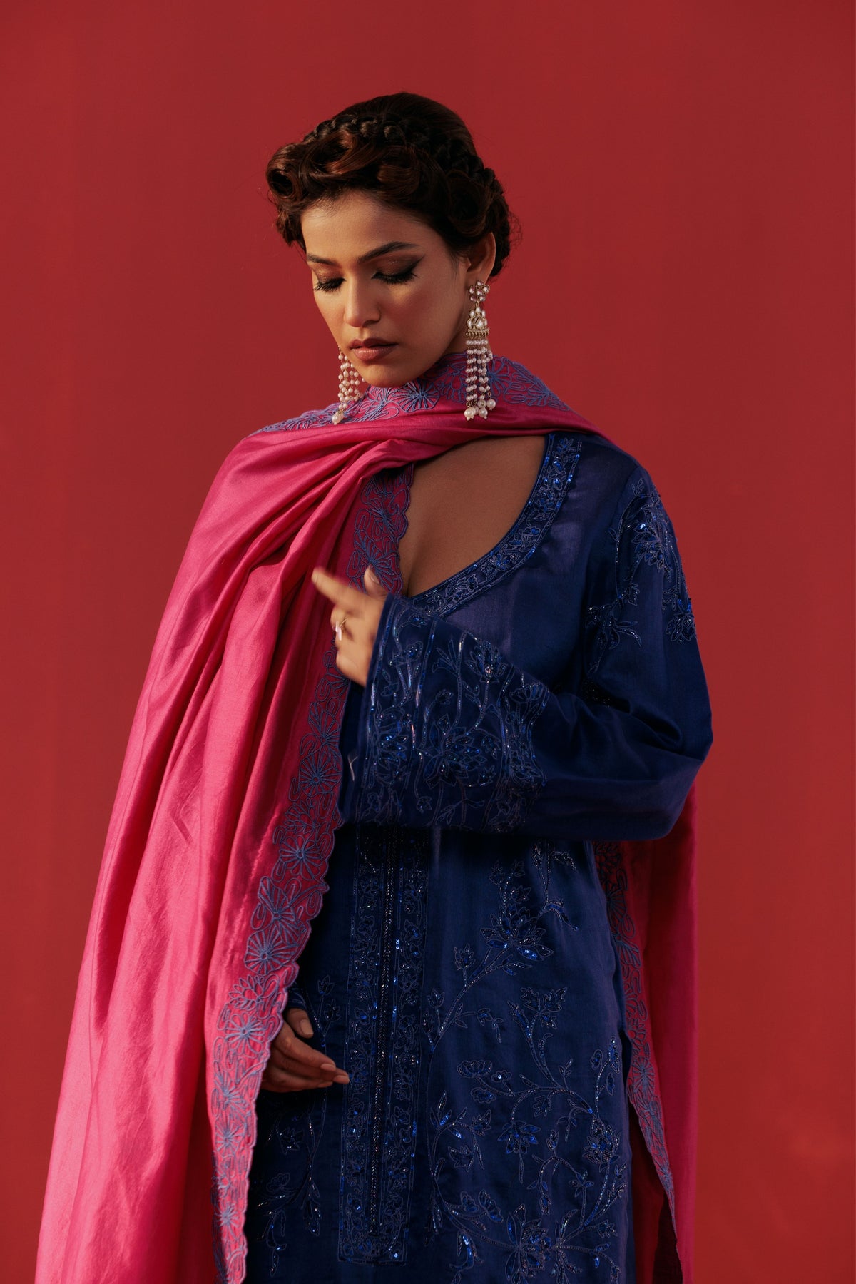 Night Blue Kurta Set