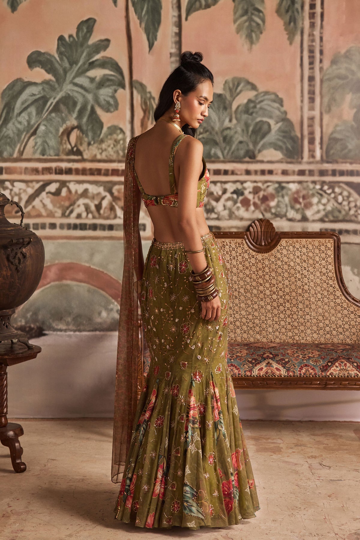 Baagh Bairi Drapped Saree