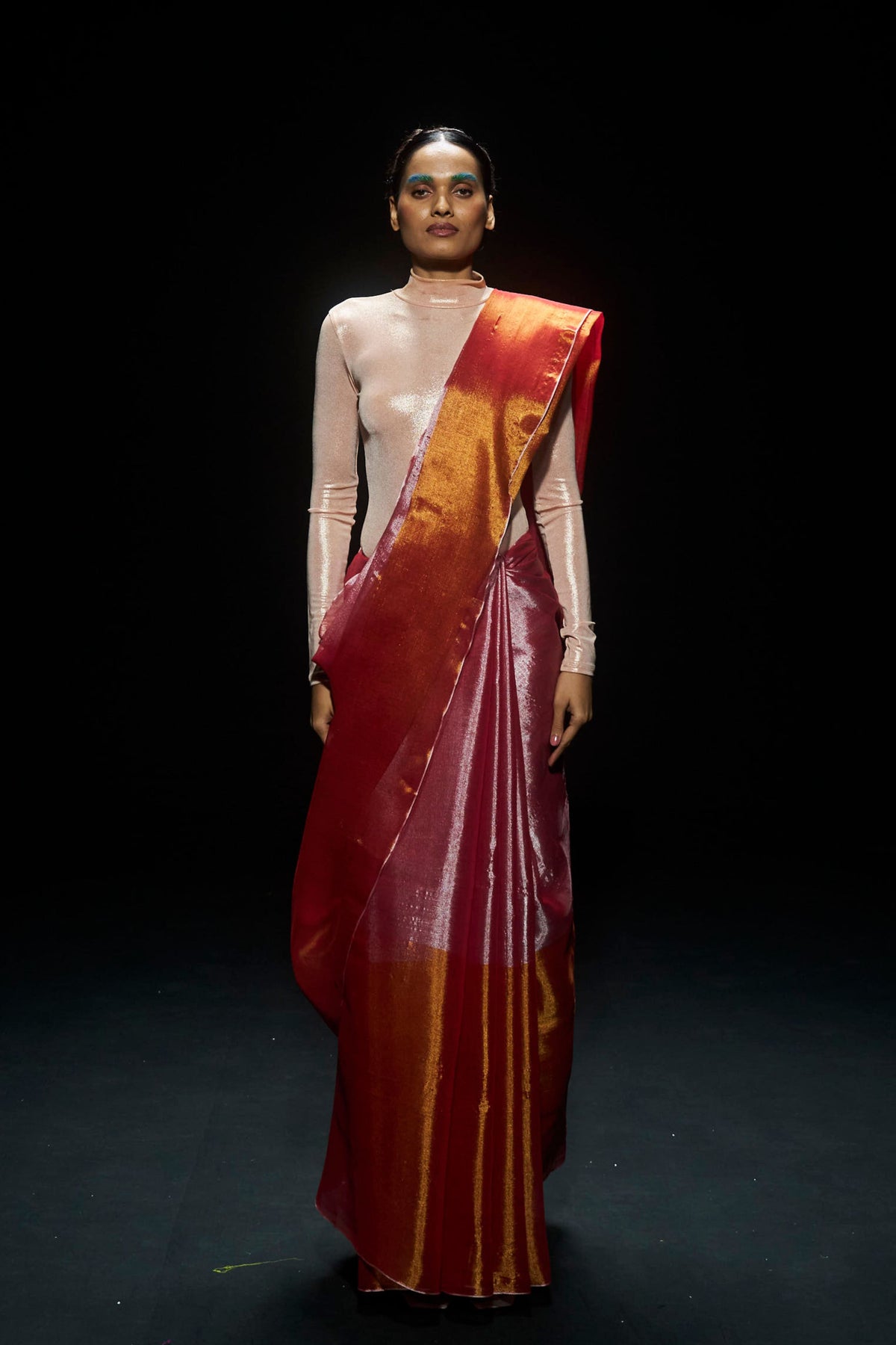 Orange Tissue Saree