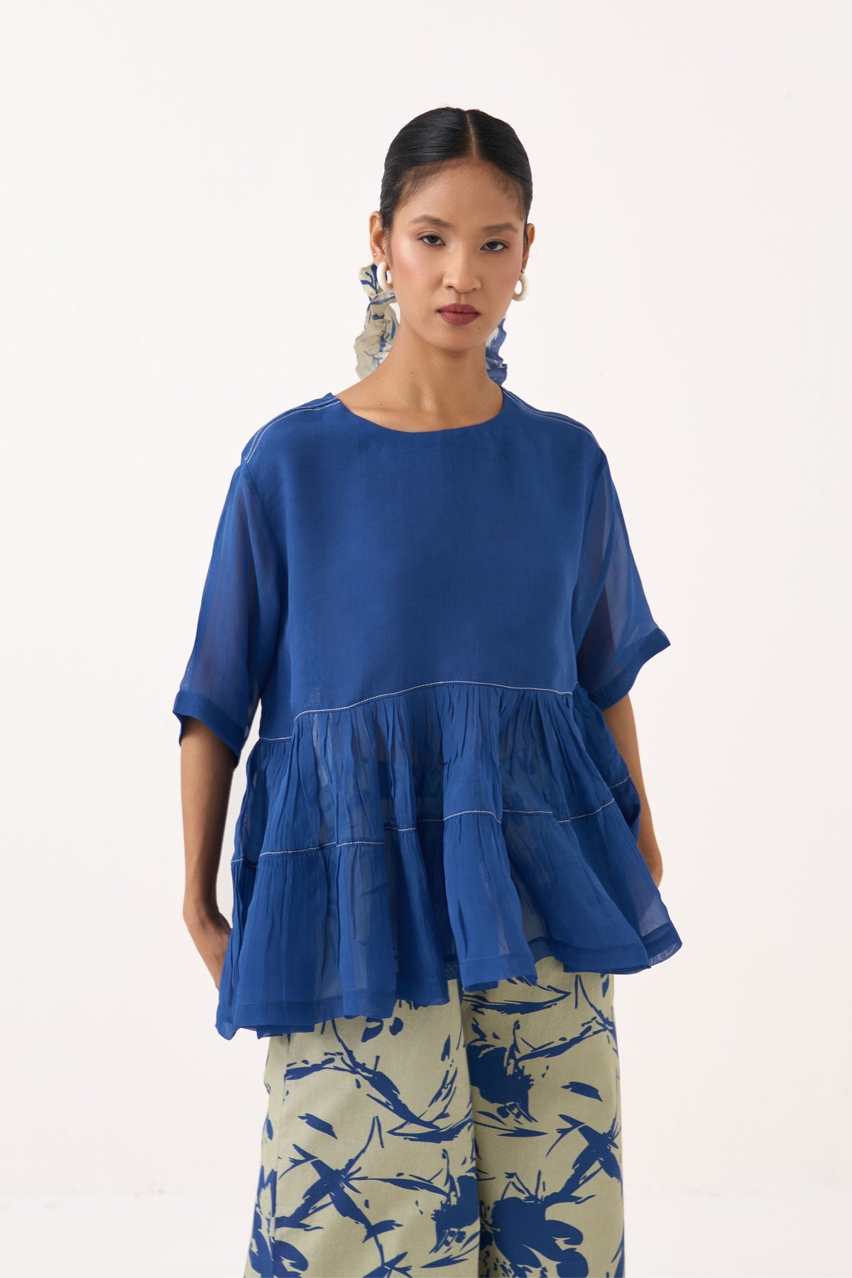 Yoke Gather Top Co-Ord Set