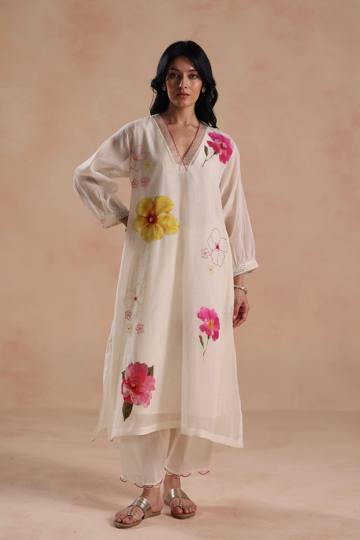 Kamal Ivory Kurta Set