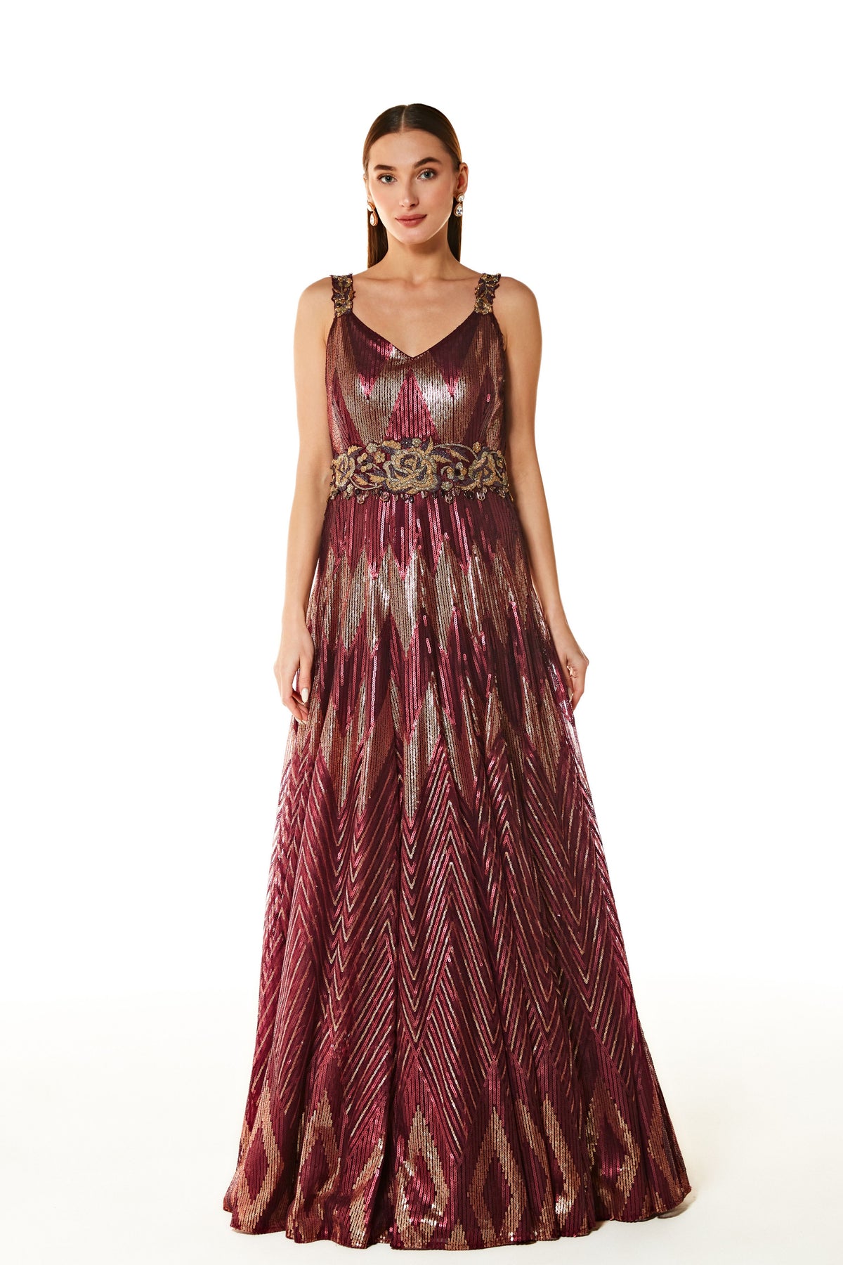 Adah Wine Gown