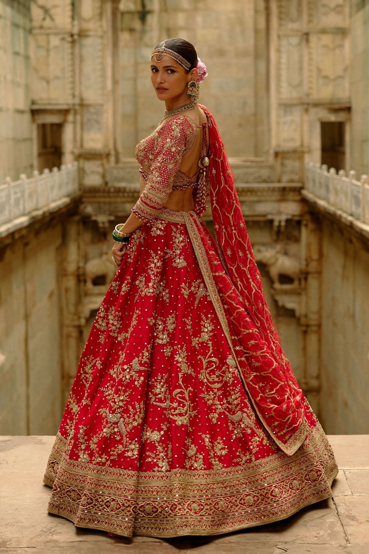 Raw Silk Lehenga Set
