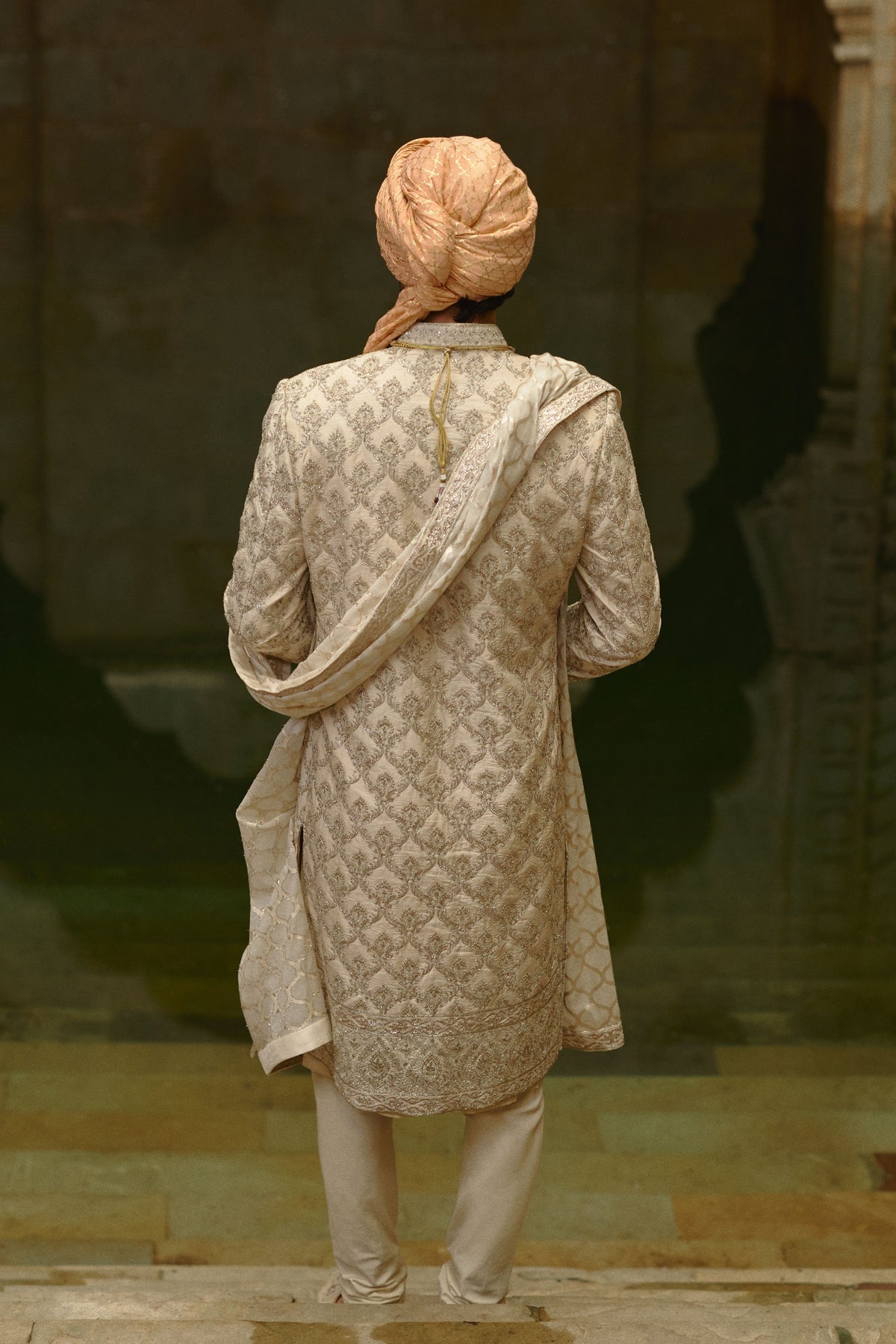 Ivory Sherwani Set