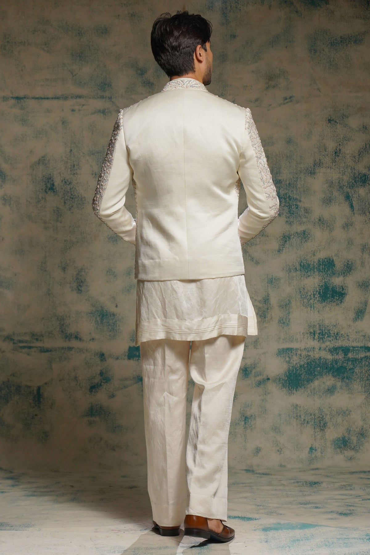 Honeyed Ivory Jacket Set