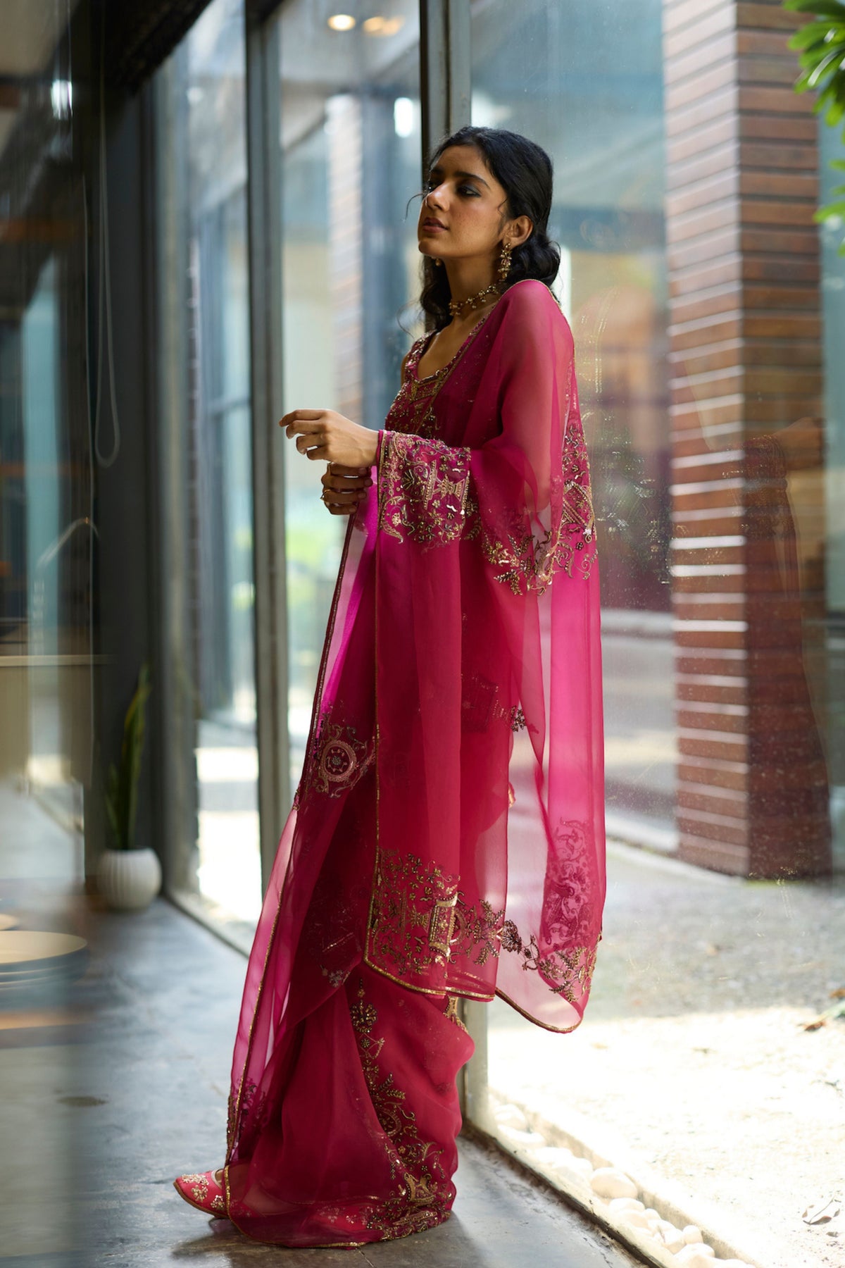 Pink Anugraha Saree