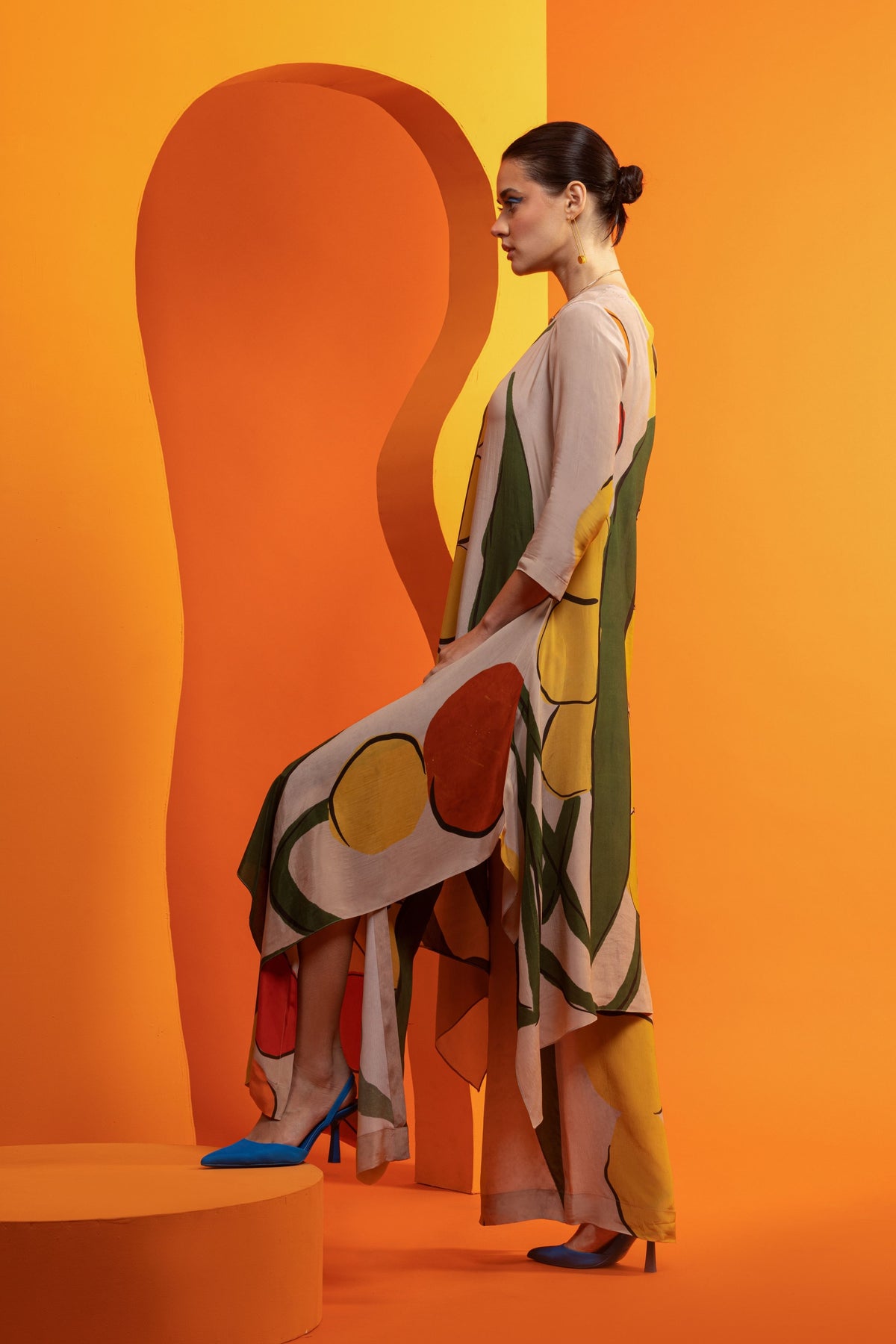 Artistic Printed Tunic Set