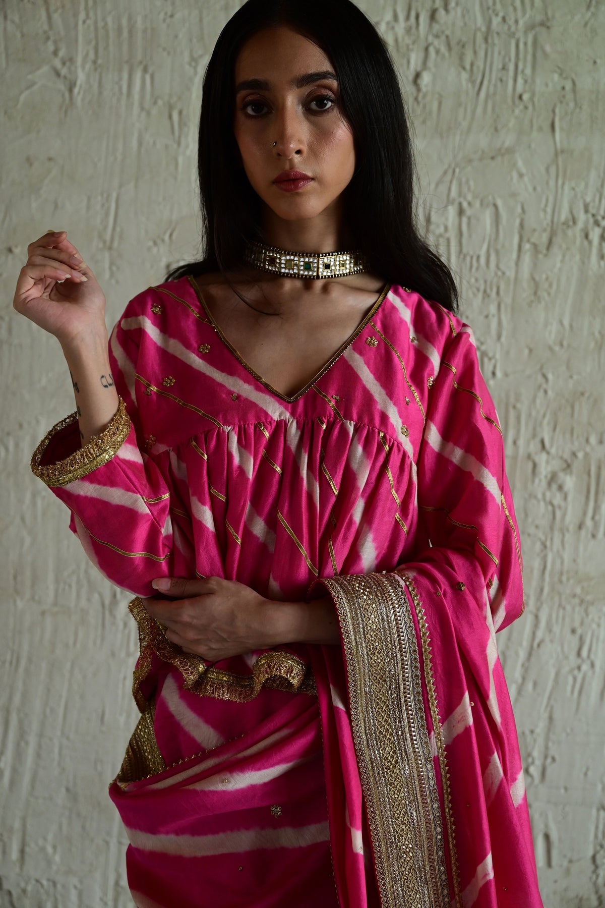 Handcrafted Pink Padma Blouse