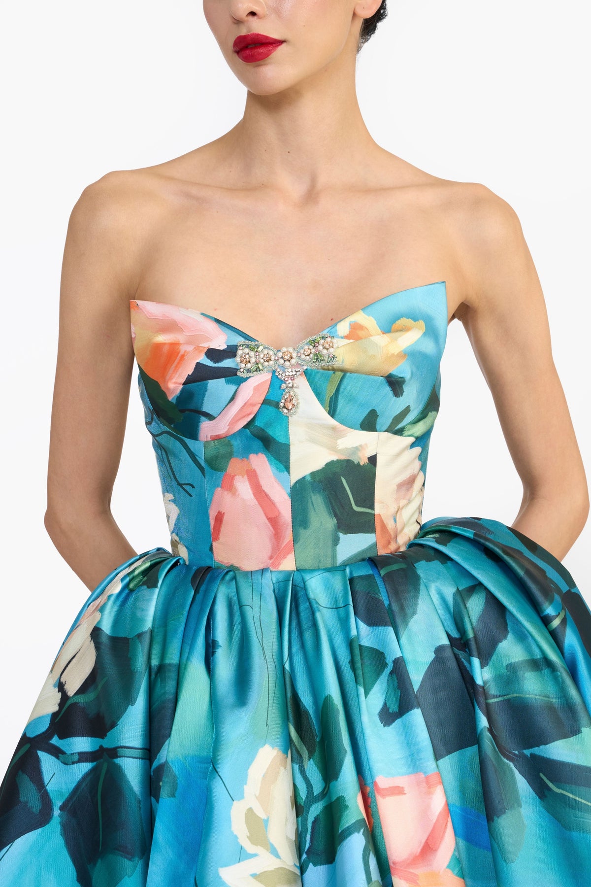 Sculpted Strapless Maxi