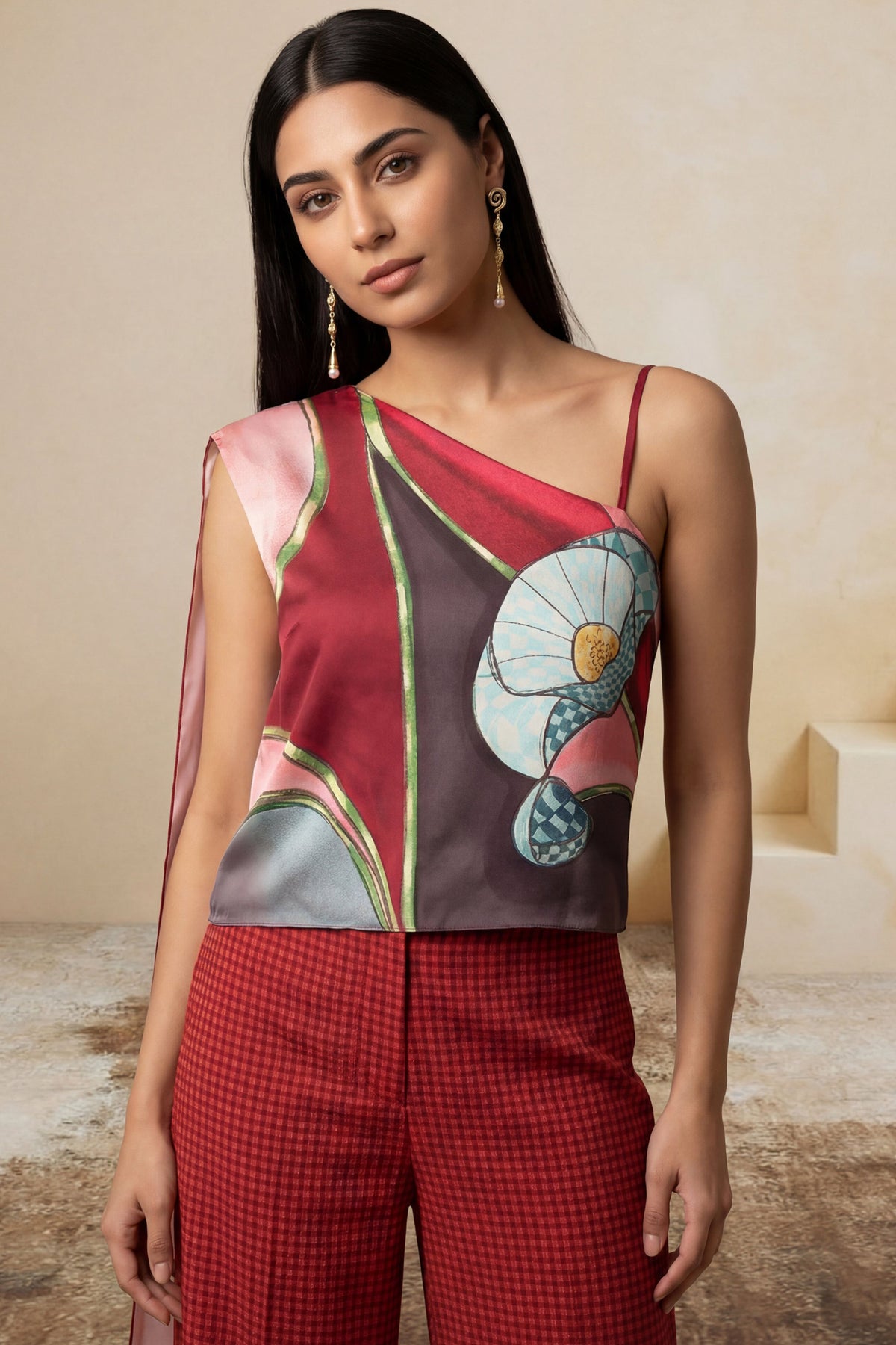 Magenta Prism Top