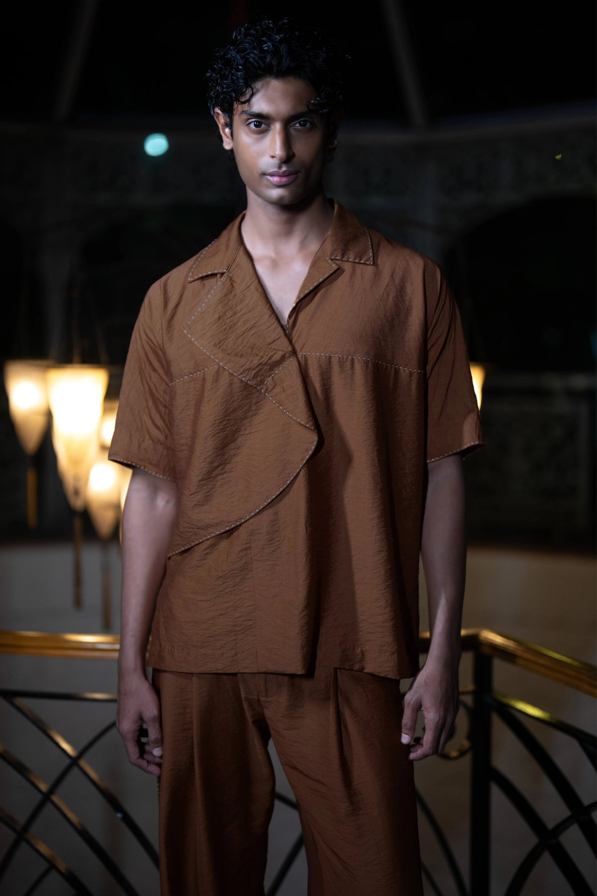 Embroidered Architectural Shirt