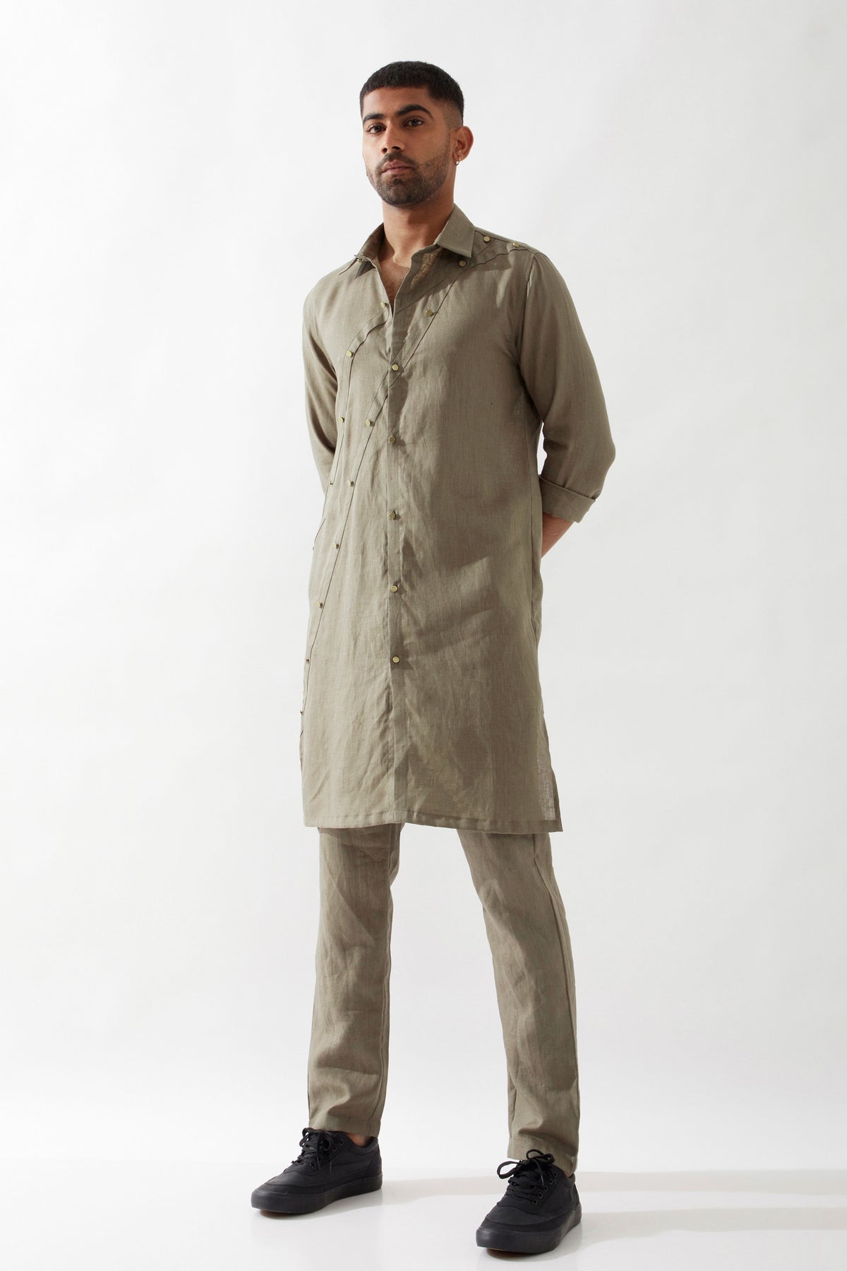 Harison Olive Kurta Set