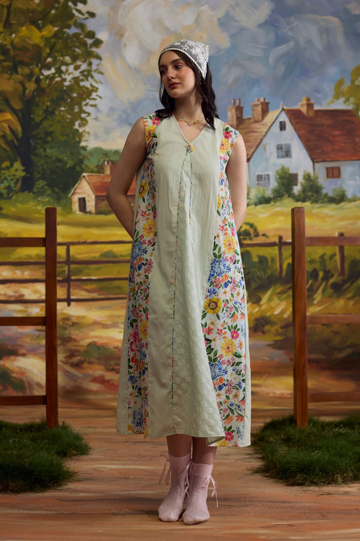 Meadow Pannelled Floral Dress