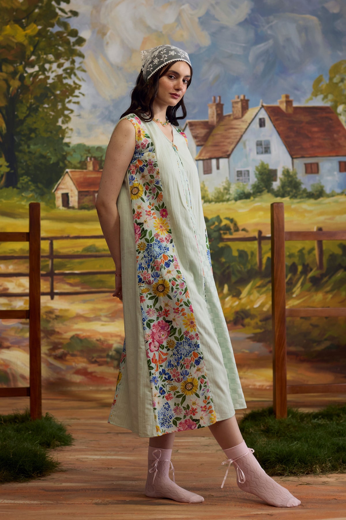 Meadow Pannelled Floral Dress