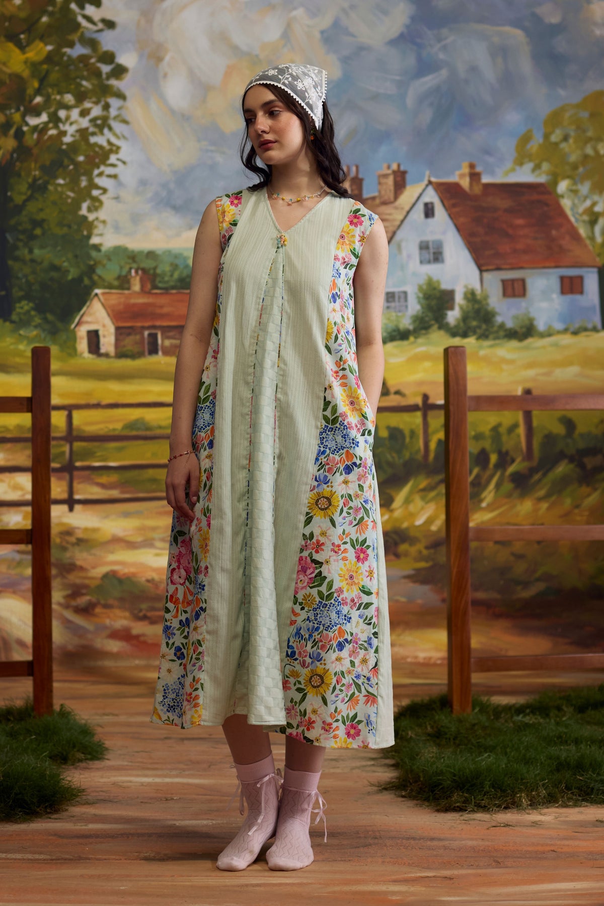Meadow Pannelled Floral Dress