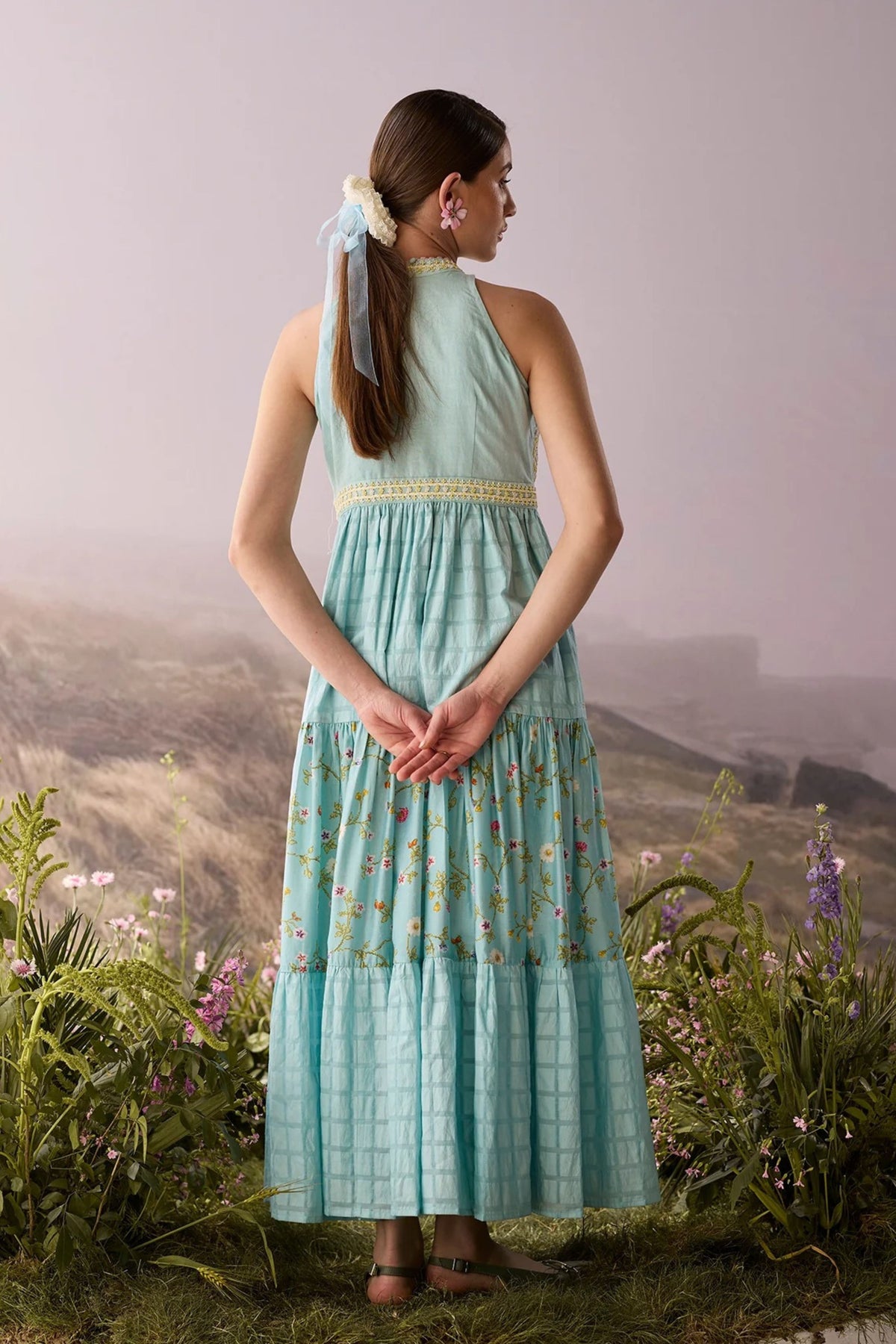 Azure Halter Dress