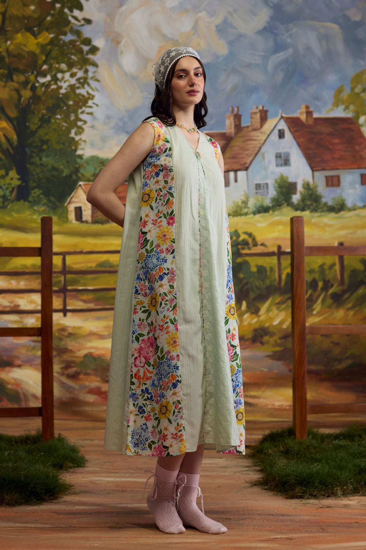 Meadow Pannelled Floral Dress