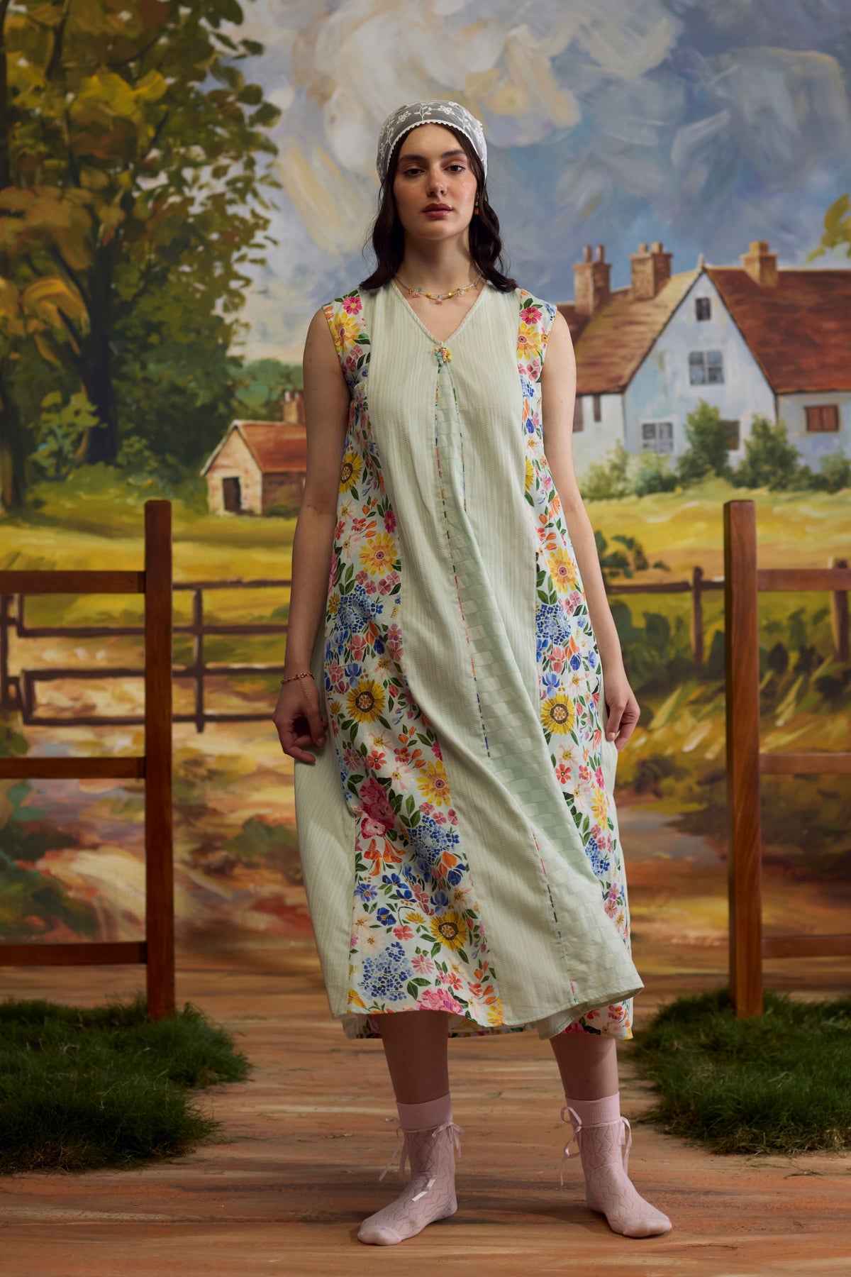 Meadow Pannelled Floral Dress