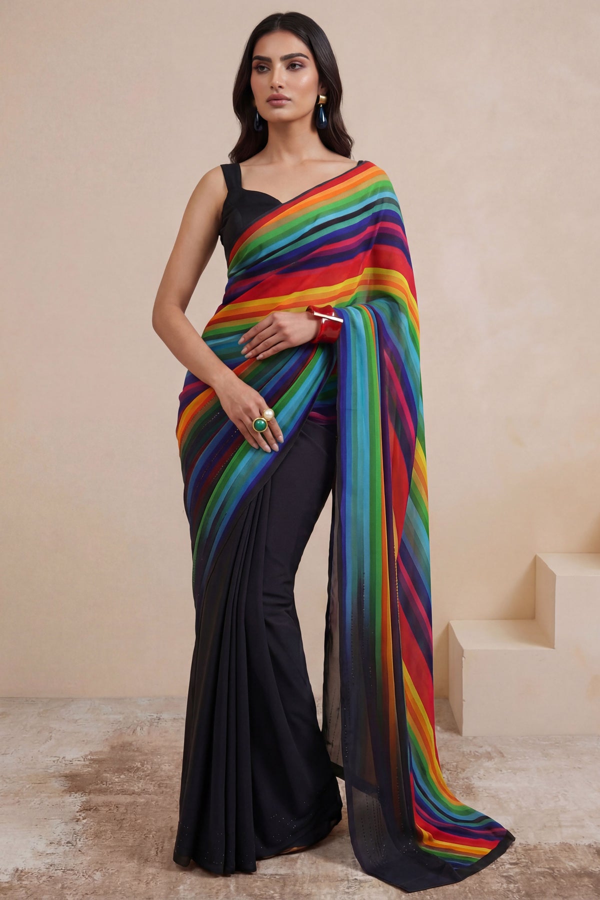 Prismatic Saree