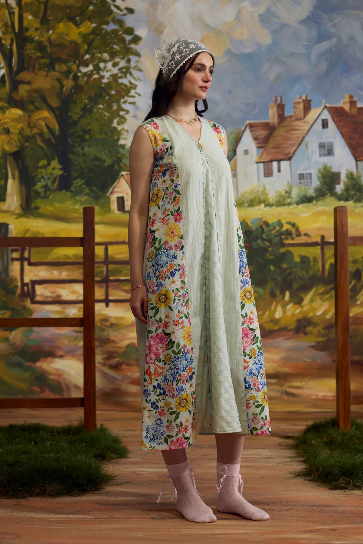 Meadow Pannelled Floral Dress
