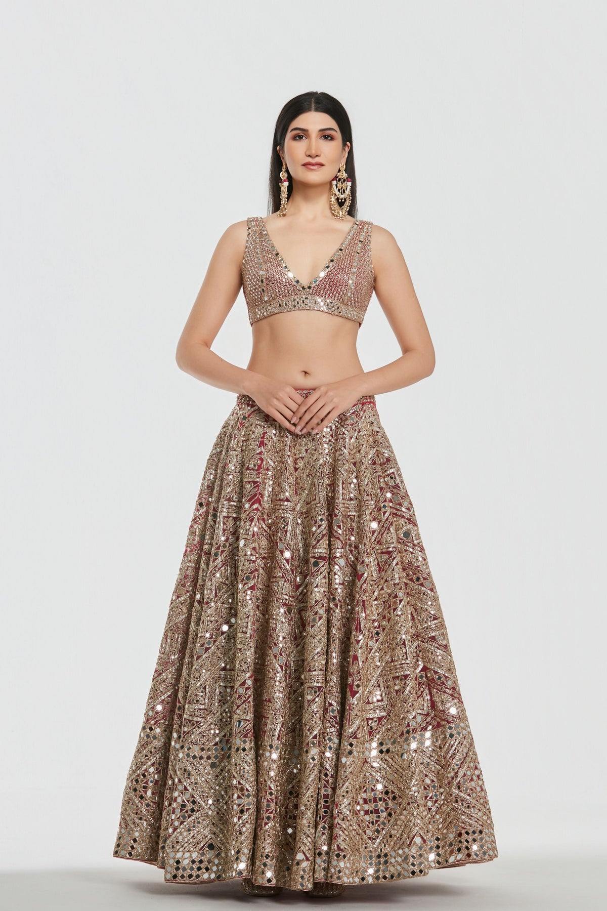 Noorani Pink Lehenga Set