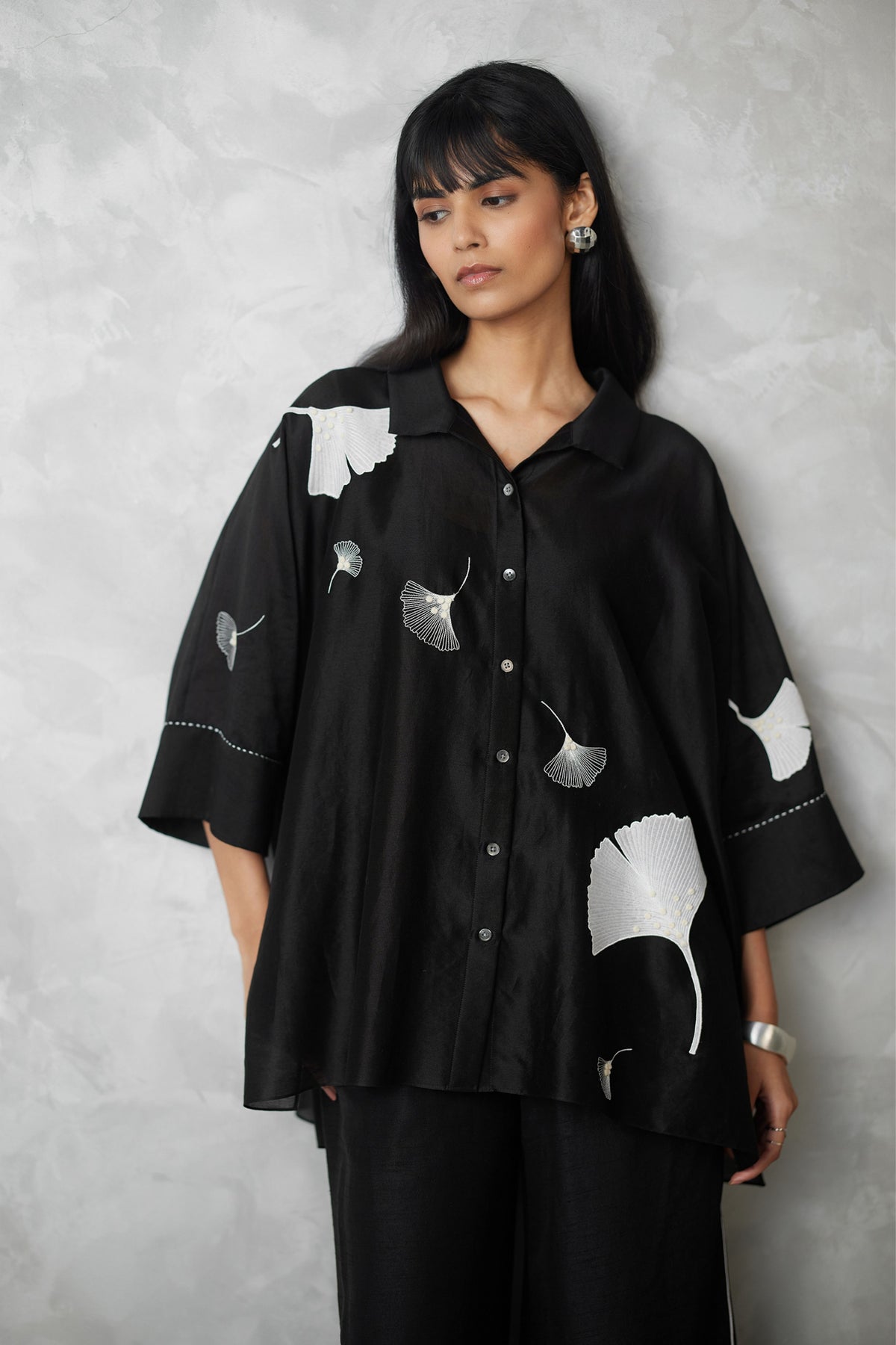 Black Ginkgo Co-ord Set