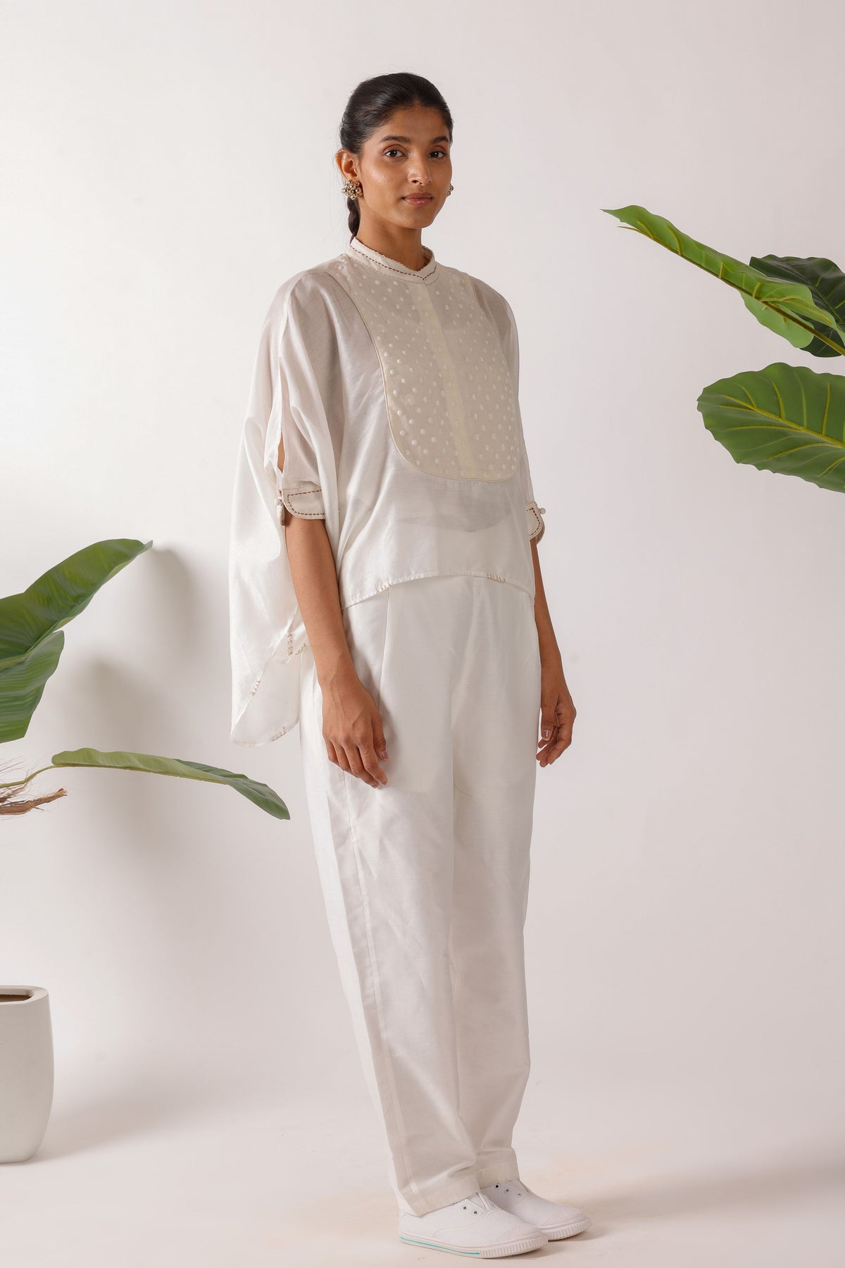 Polka Dot Embroidered Co-ord Set
