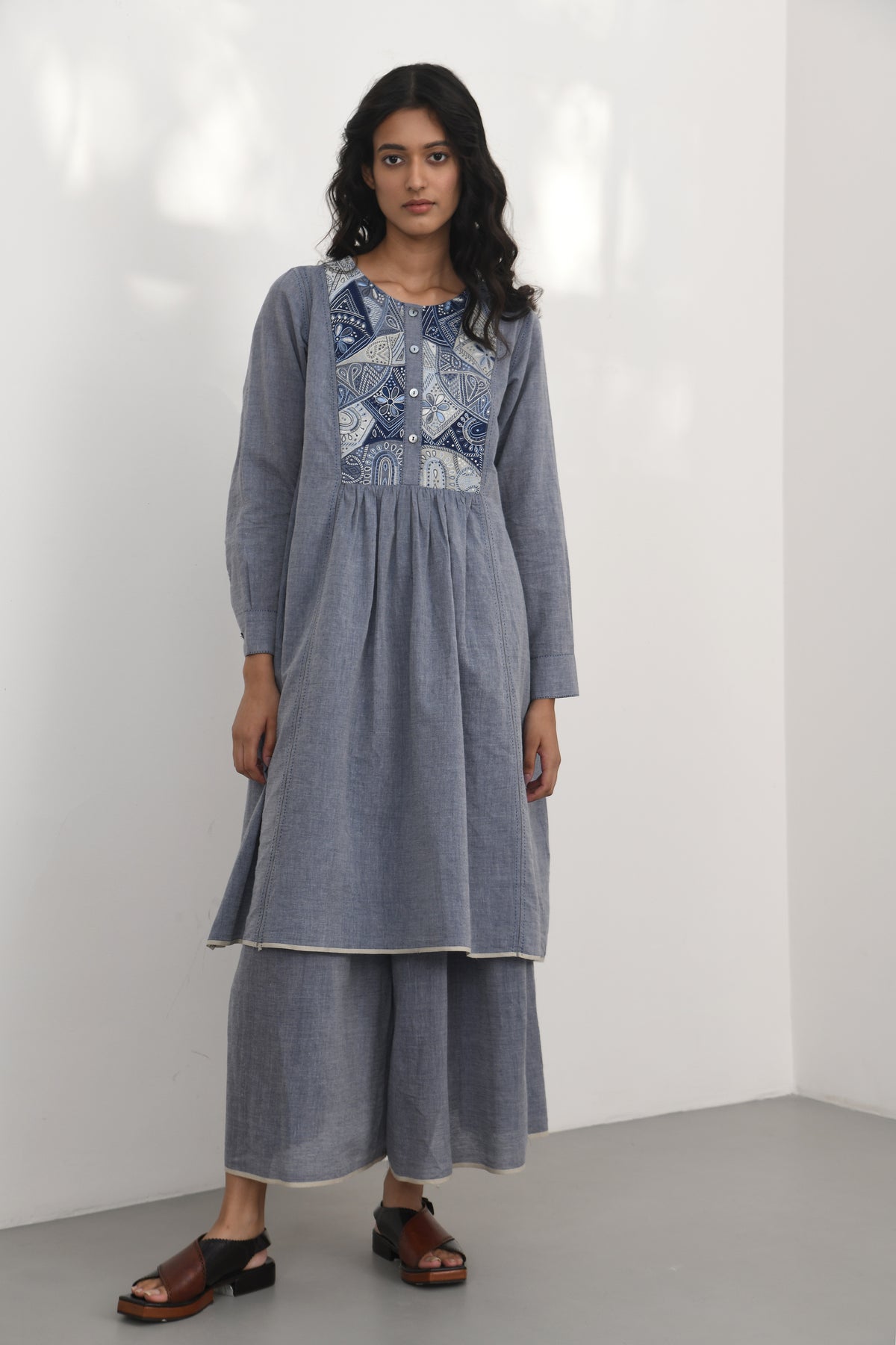 Novara Front Embroidered Dress