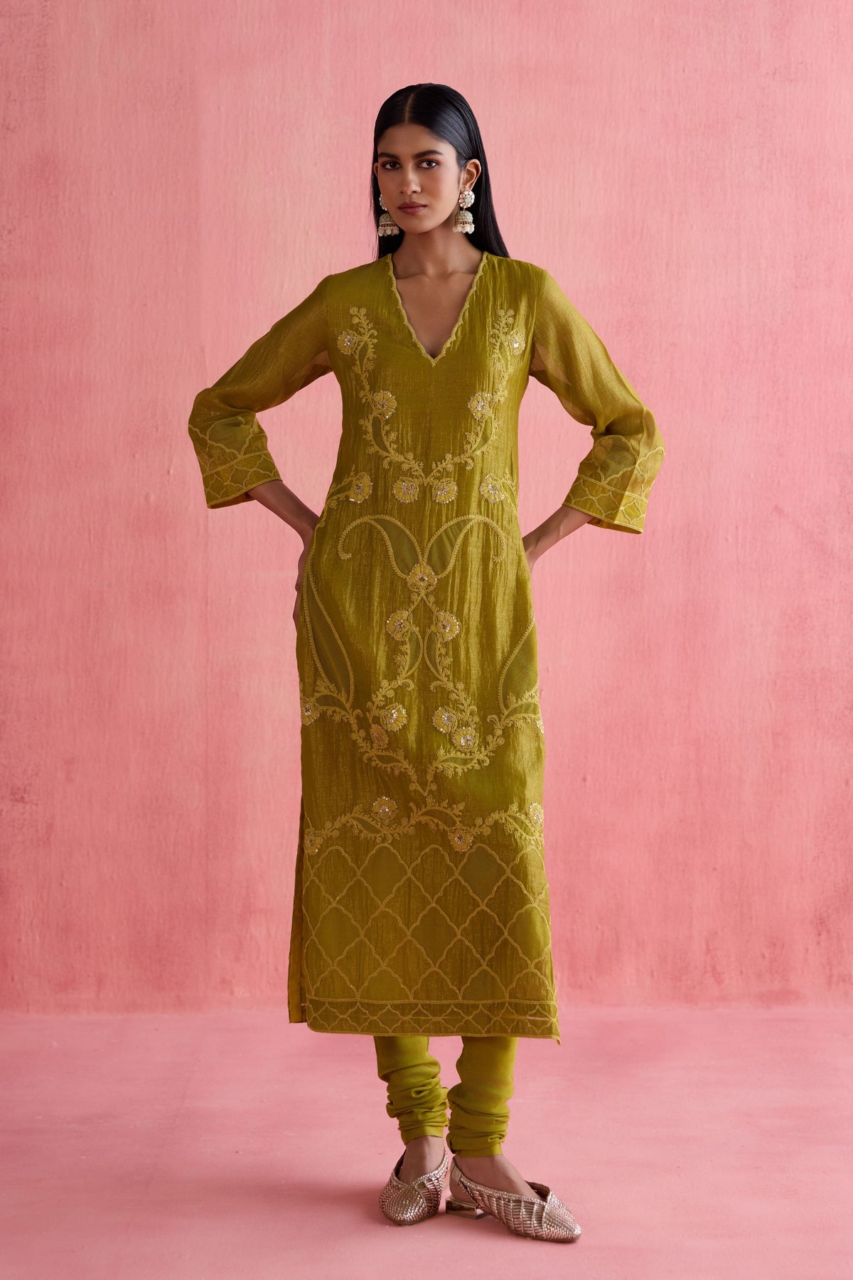 Khwaab Green Kurta Set