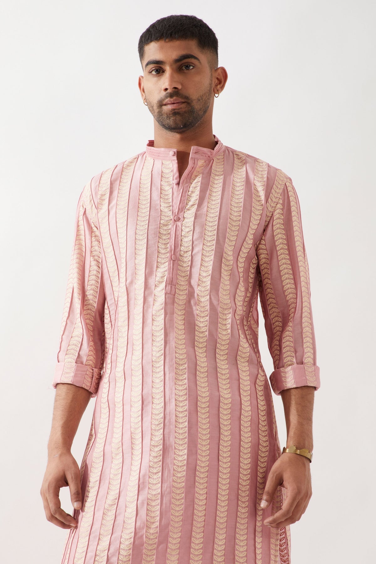 Tiscon Catkin Pink Kurta Set