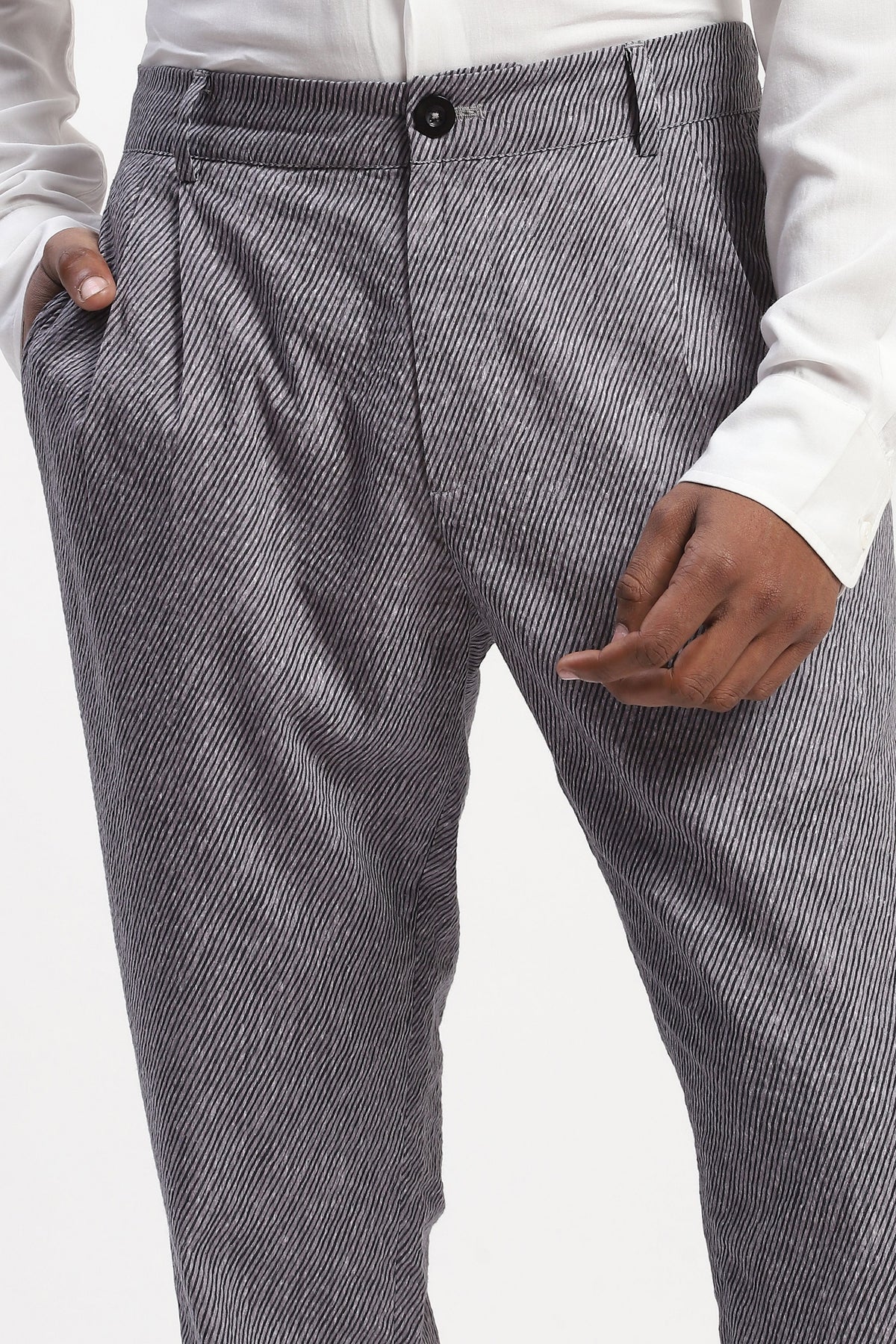 Diagonal Print Trouser