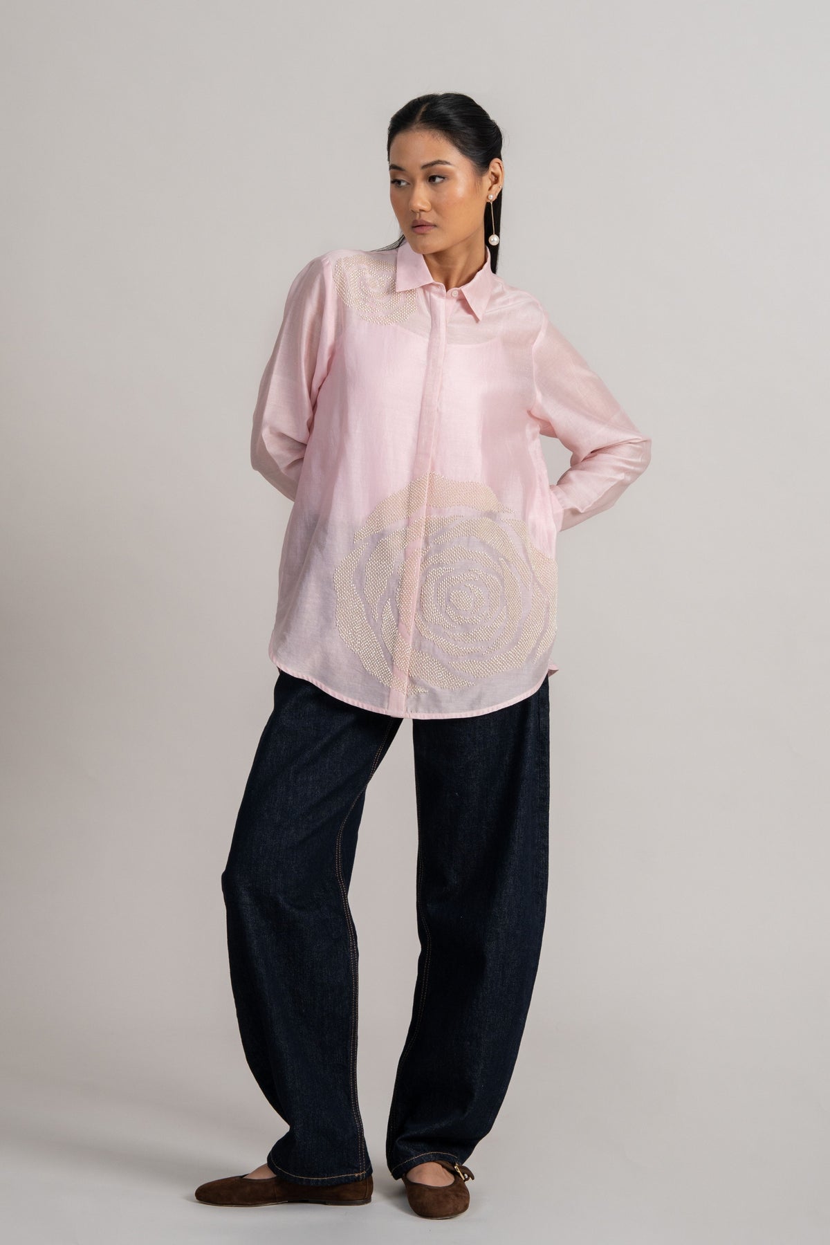 Rosette Full Sleeve Shirt