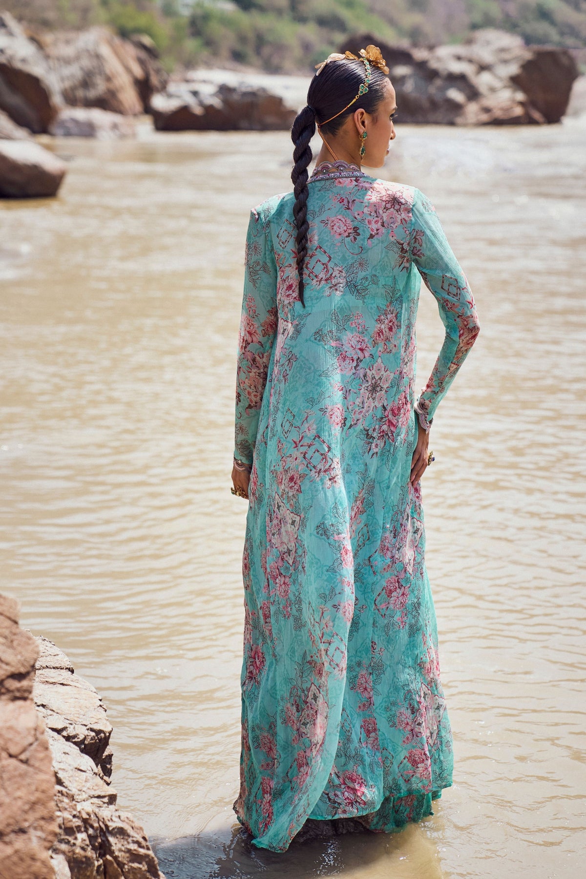 Naza Chiffon Sharara Set