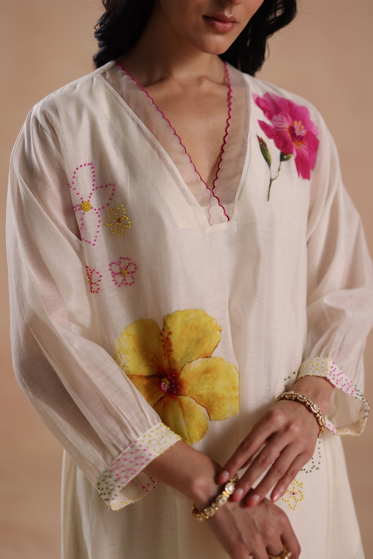 Kamal Ivory Kurta Set